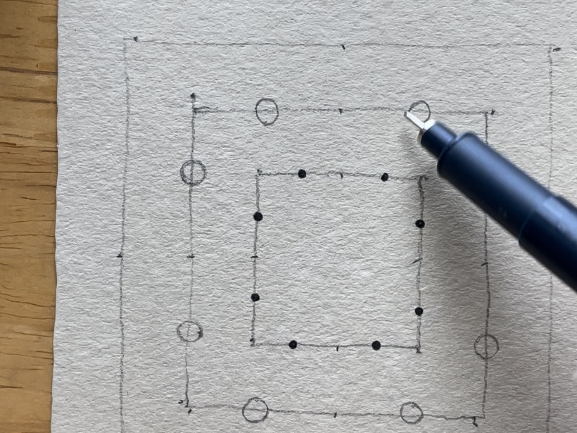 ゼンタングル®︎・Tan tile work の描き方【前半】の紹介画像1