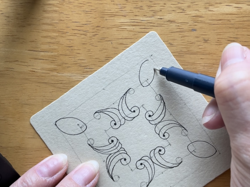 ゼンタングル®︎・Tan tile work の描き方【前半】の紹介画像2