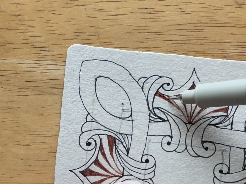 ゼンタングル®︎・Tan tile work の描き方【前半】の紹介画像4