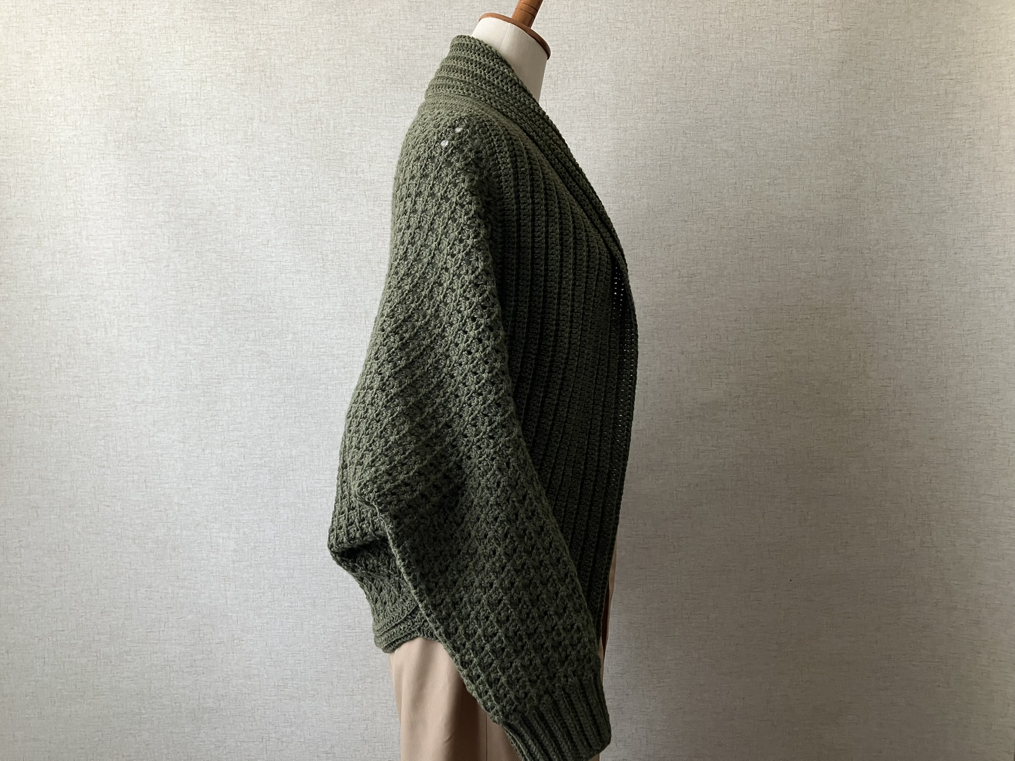 【PDF編み図付き】まっすぐ編みの簡単ジレの紹介画像2