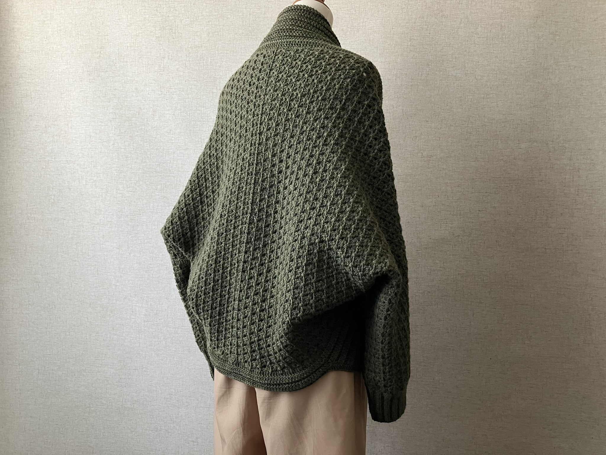 【PDF編み図付き】まっすぐ編みの簡単ジレの紹介画像3