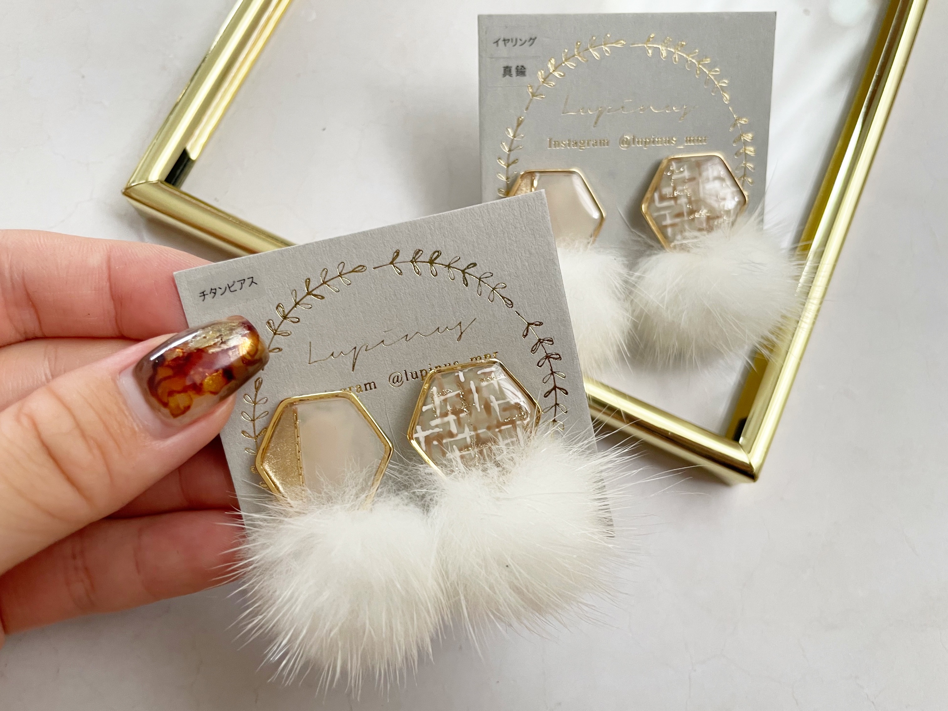 【レジン】簡単ツイードaccessoryの作り方の紹介画像2