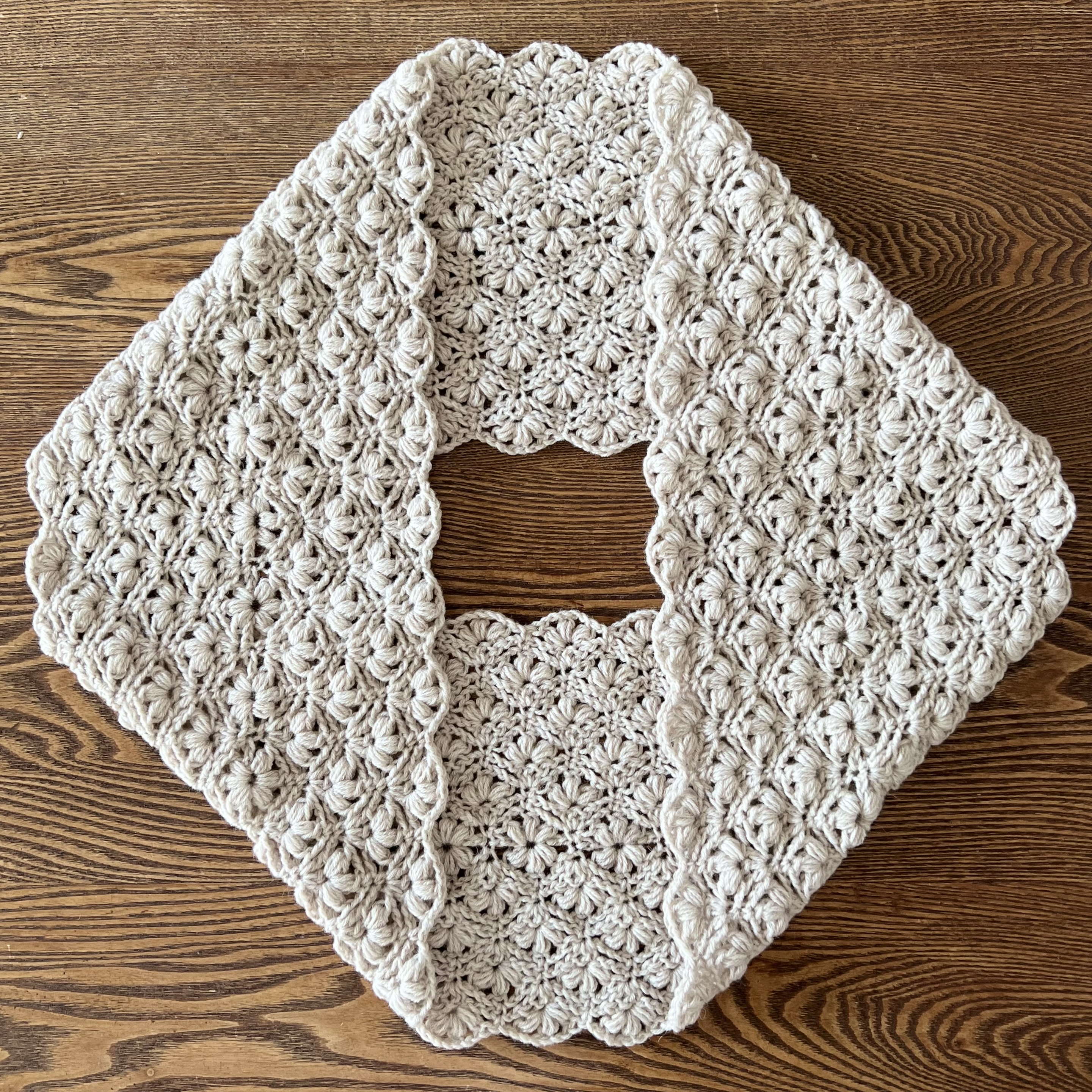 かぎ針編み 松編みスヌードの作り方【PDF模様部分編み図付き】の紹介画像1