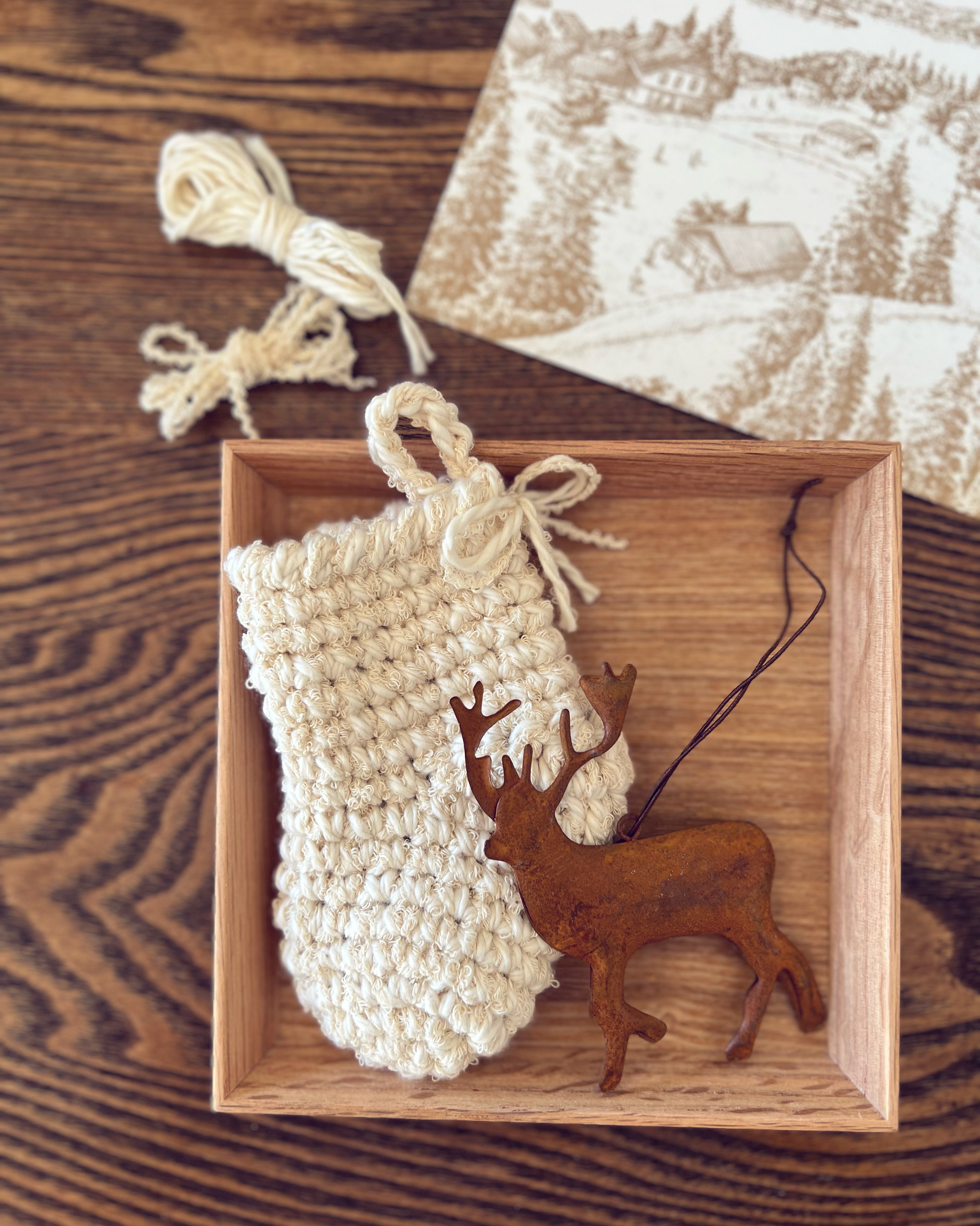 かぎ針編みくつ下オーナメントの作り方の紹介画像1