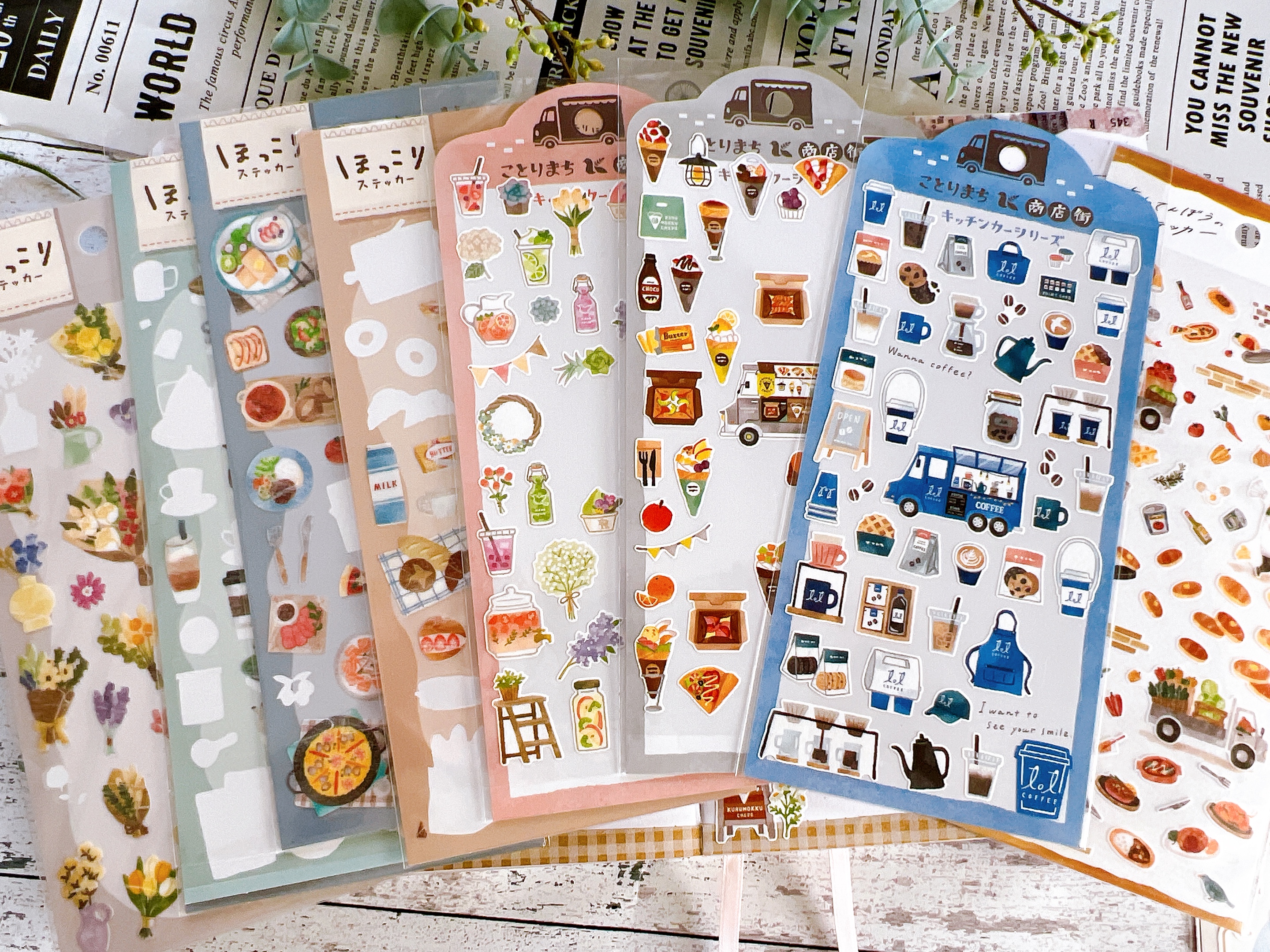 シールを使ってデコレーションレッスン　カフェ風Weeklyページの紹介画像3