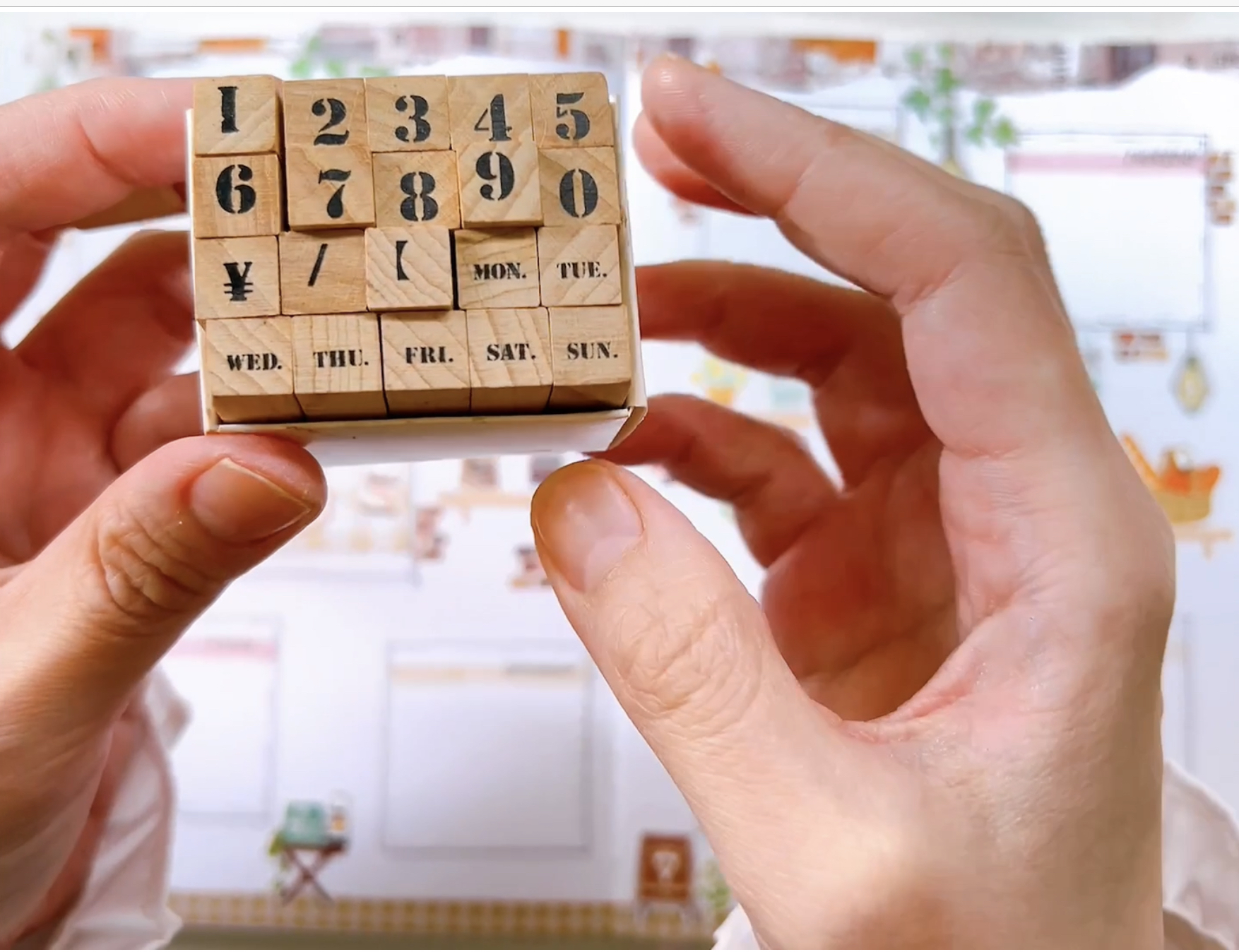 シールを使ってデコレーションレッスン　カフェ風Weeklyページの紹介画像8