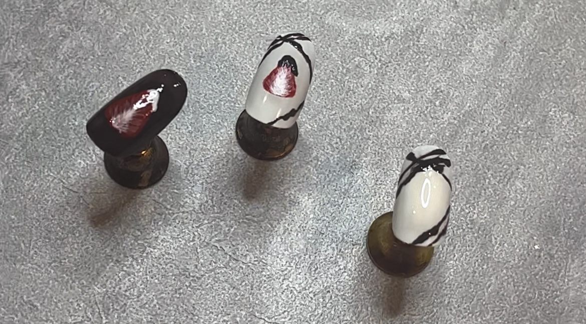 アクリル絵の具で作るチョコネイルの紹介画像2