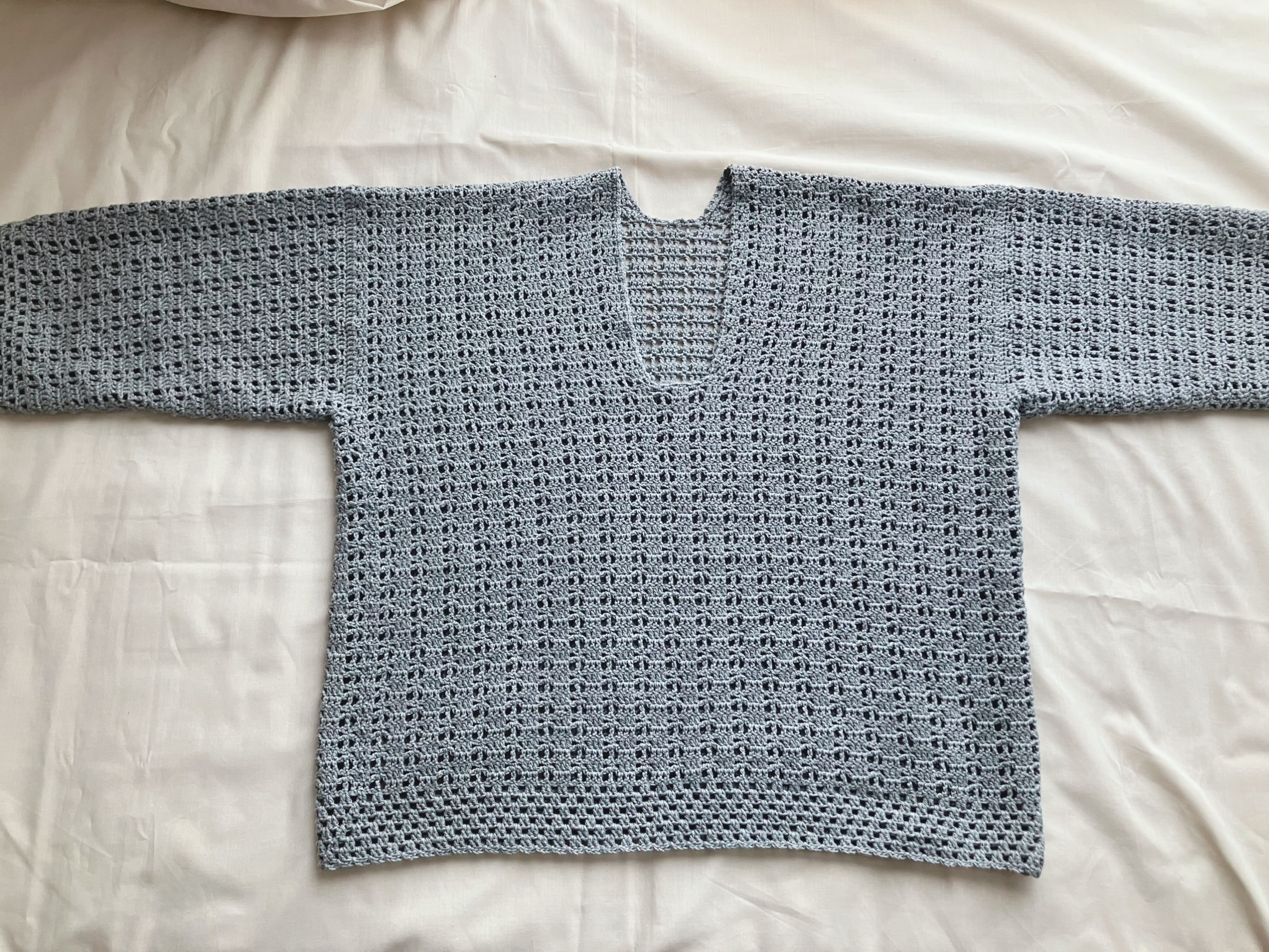 【PDF編み図付き】まっすぐ編みの簡単七分丈袖プルオーバーの作り方の紹介画像3