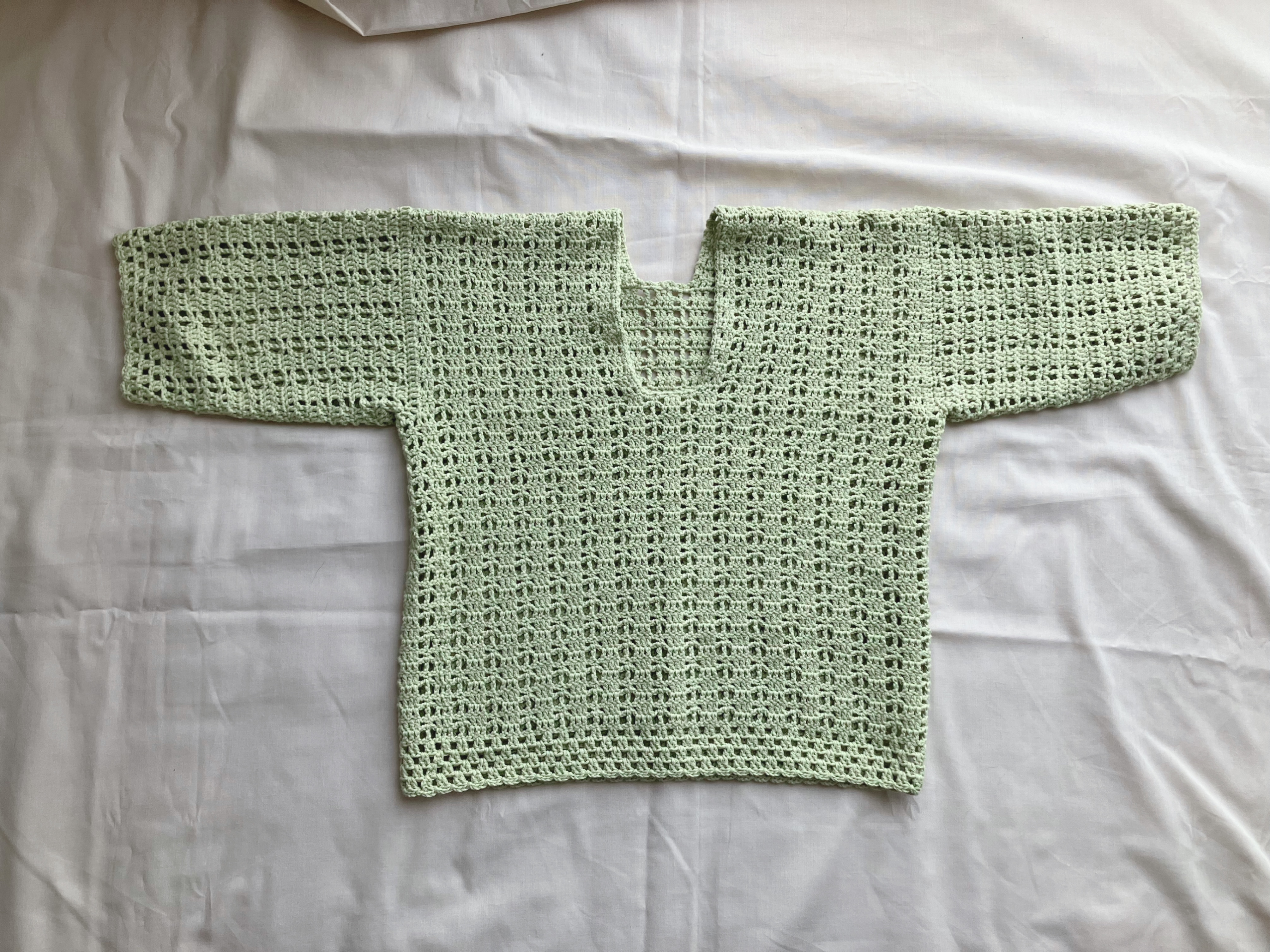 【PDF編み図付き】まっすぐ編みの簡単七分丈袖プルオーバーの作り方の紹介画像4