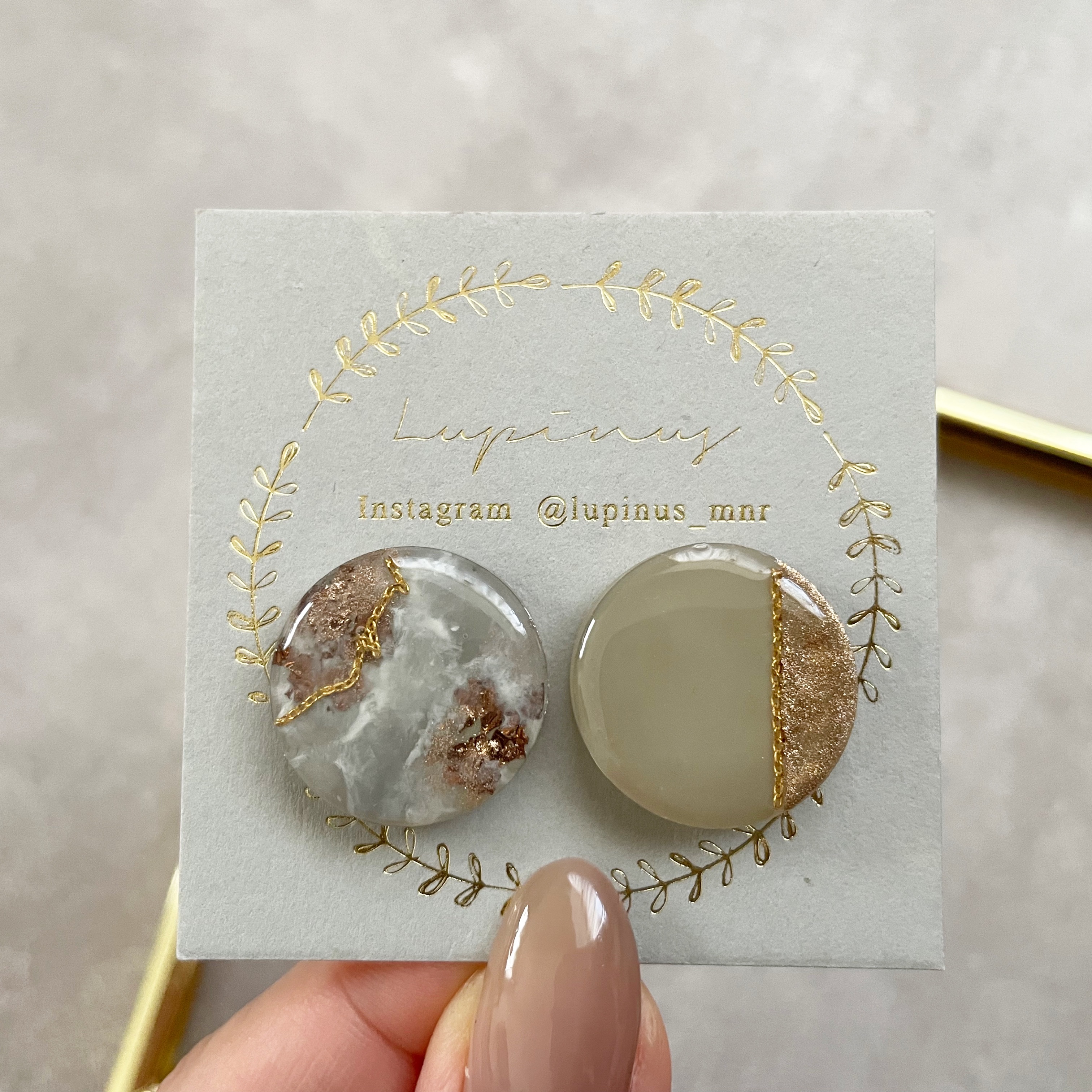 【レジン】筆1本で作る♪ニュアンス天然石の紹介画像1