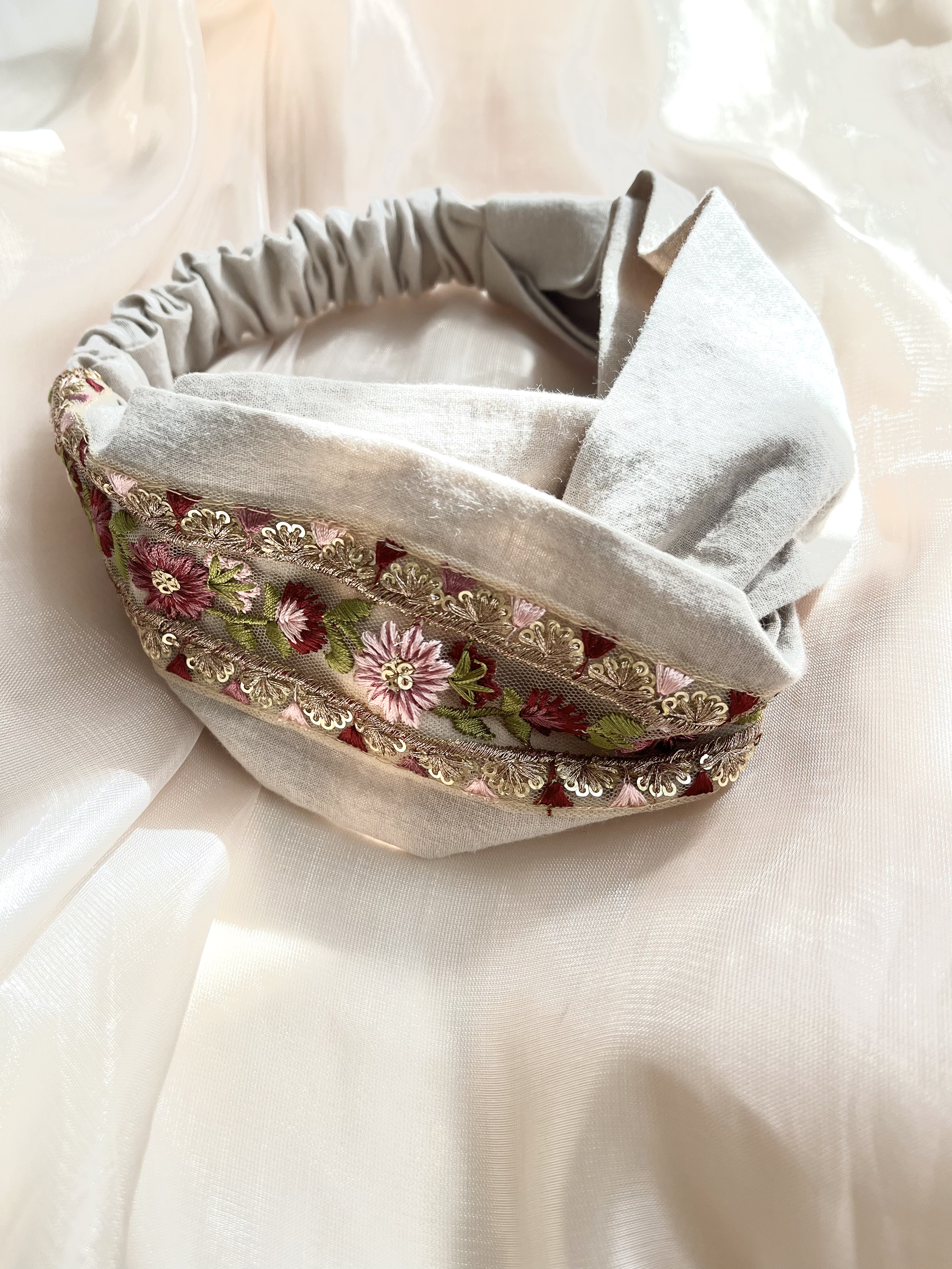 インド刺繍リボンヘアバンドの作り方の紹介画像1