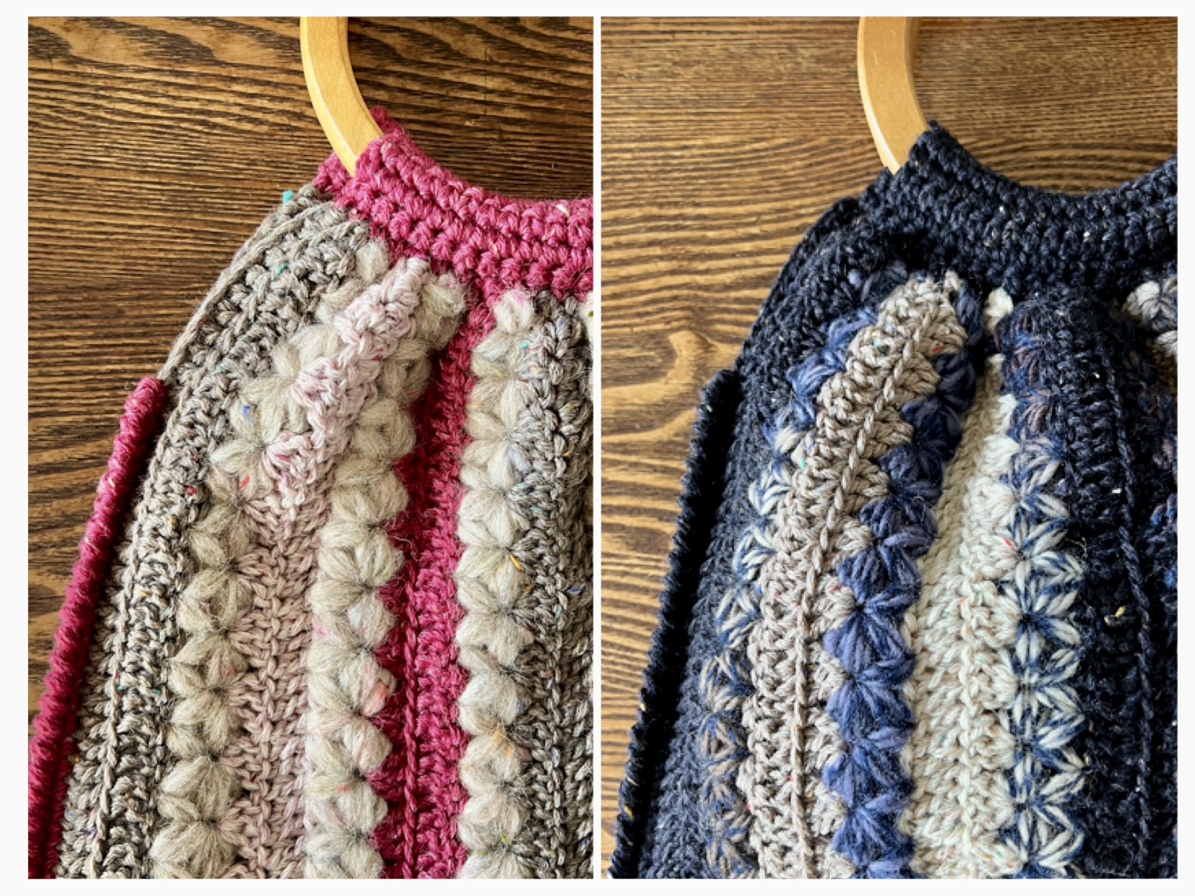 かぎ針編み リフ編みと長編みのクロッシェバッグの作り方の紹介画像2