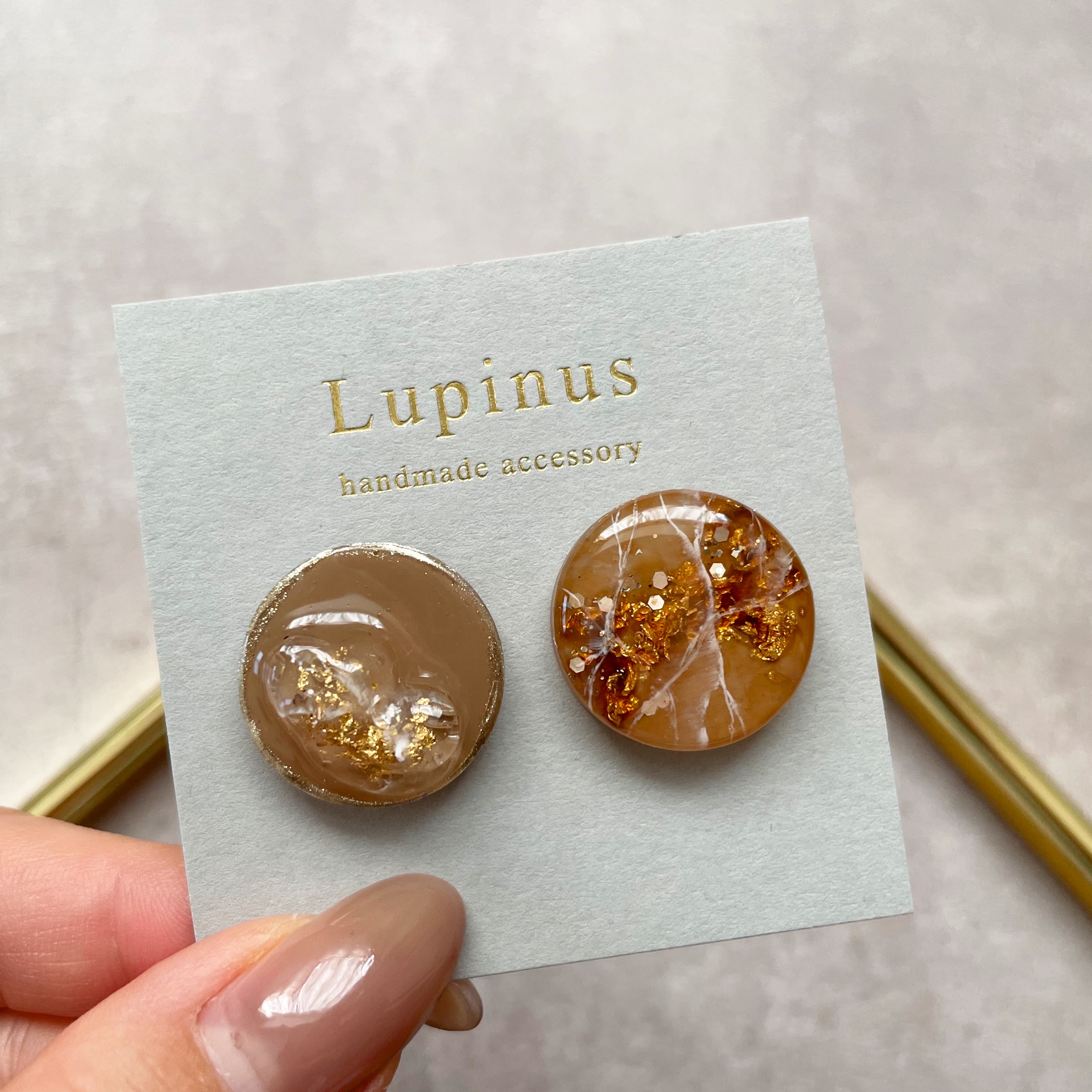 【レジン】金箔天然石の作り方の紹介画像1