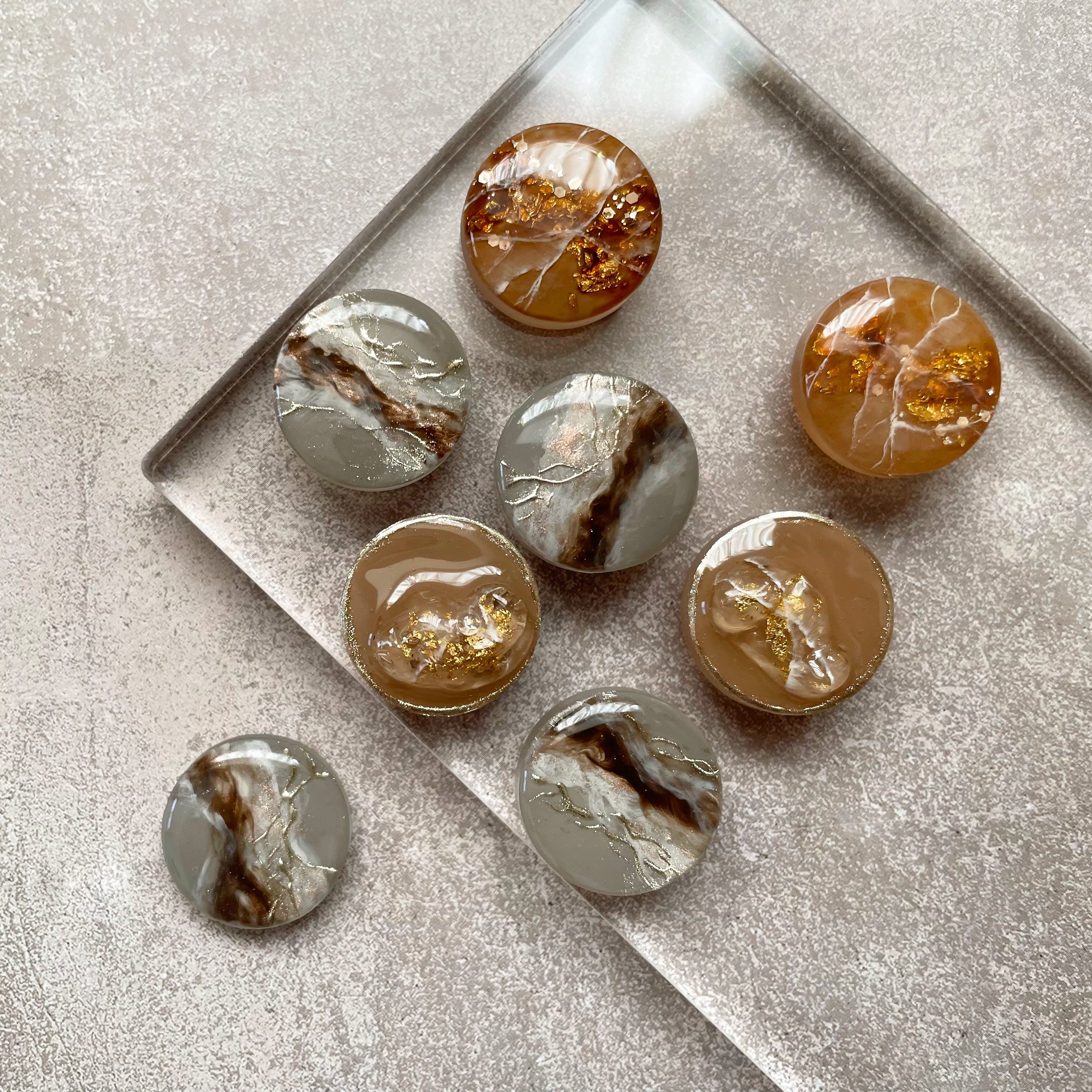 【レジン】金箔天然石の作り方の紹介画像3