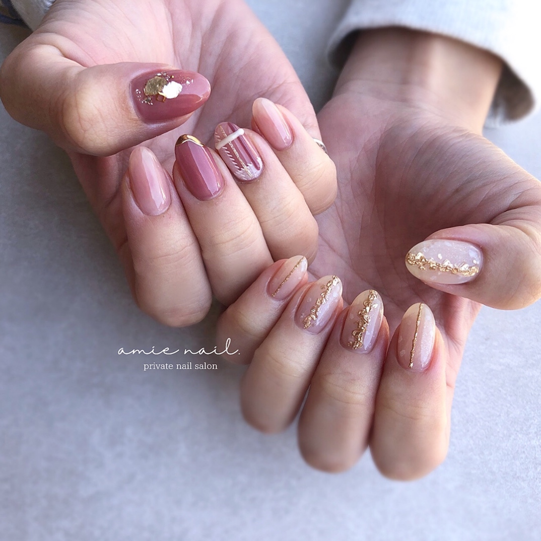 ぷっくりチェックネイルの紹介画像1