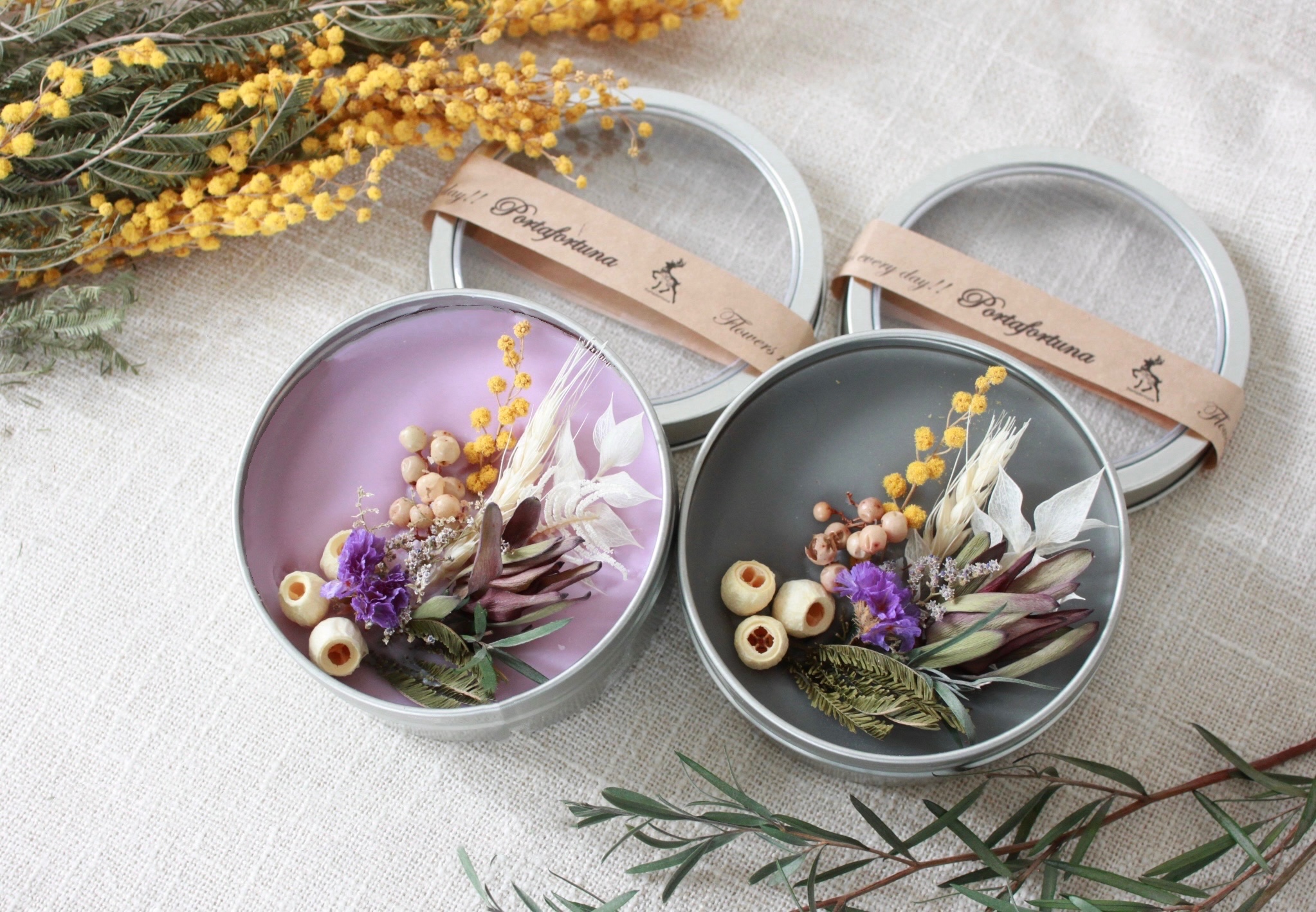 1回完結レッスン】Aroma Wax sachet CAN (アロマワックスサシェ缶の