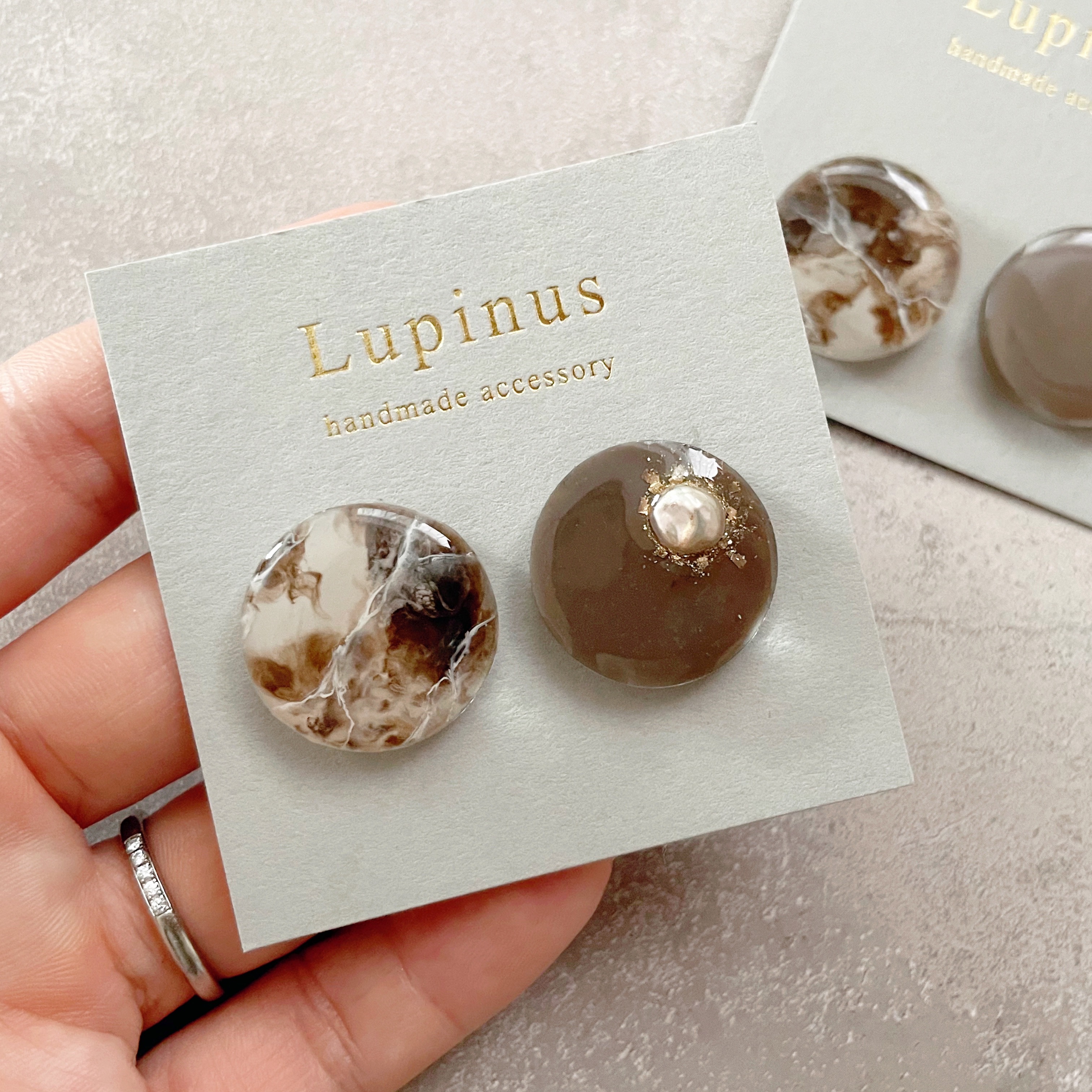 【レジン】モカニュアンス大理石の作り方の紹介画像1