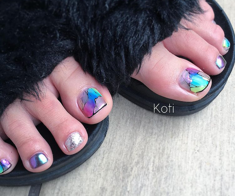 レインボーニュアンスネイルのやり方の紹介画像1