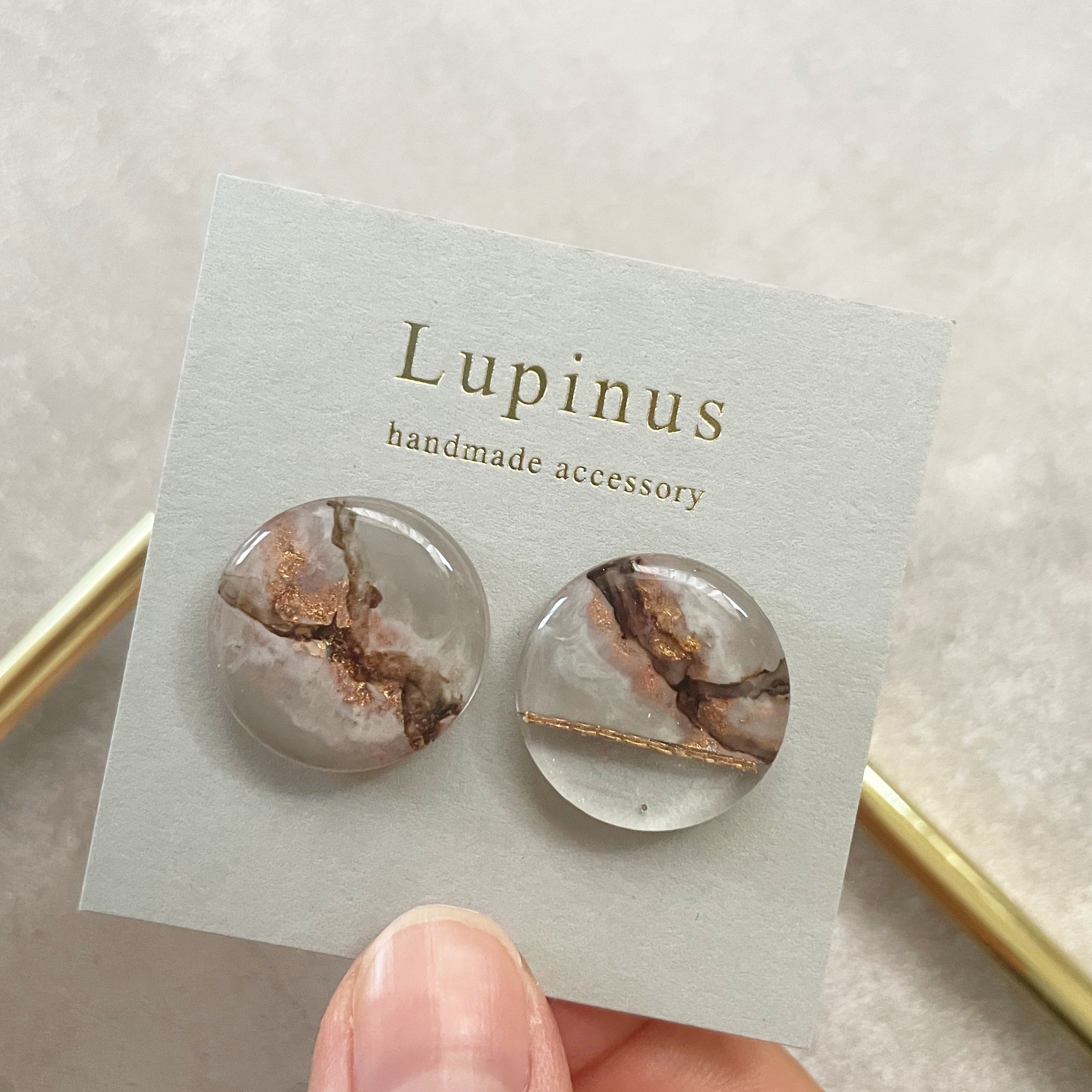 【レジン】アルコールインクで作る♪天然石アクセサリーの紹介画像1