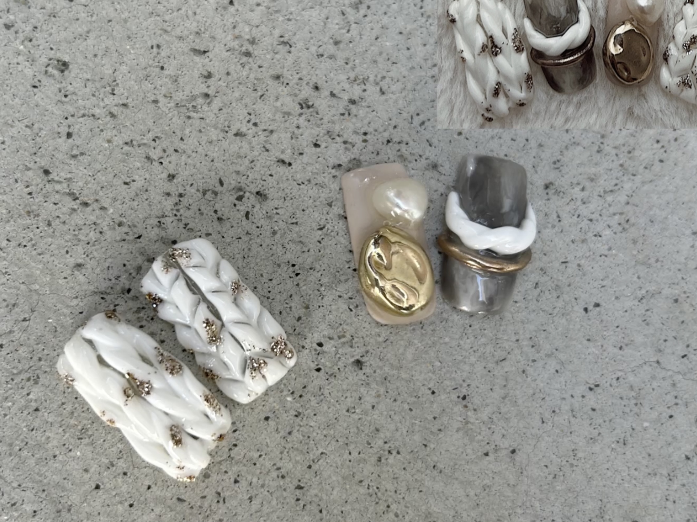 冬あみあみアート&あみあみリングの紹介画像1