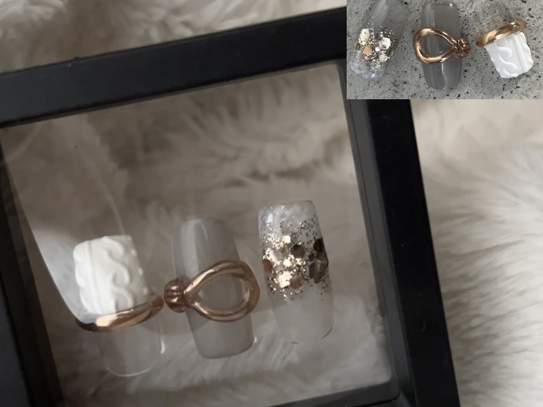 冬ニットのやり方&サブアート2本の紹介画像1