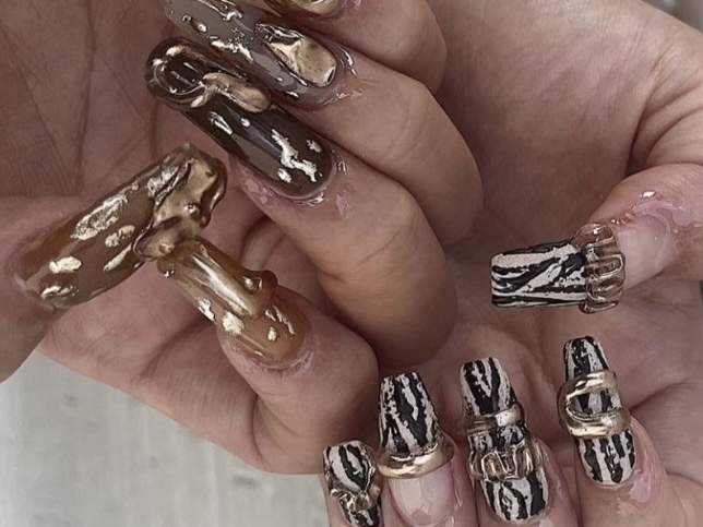 ザラザラゼブラのやり方&サブアート2本の紹介画像3