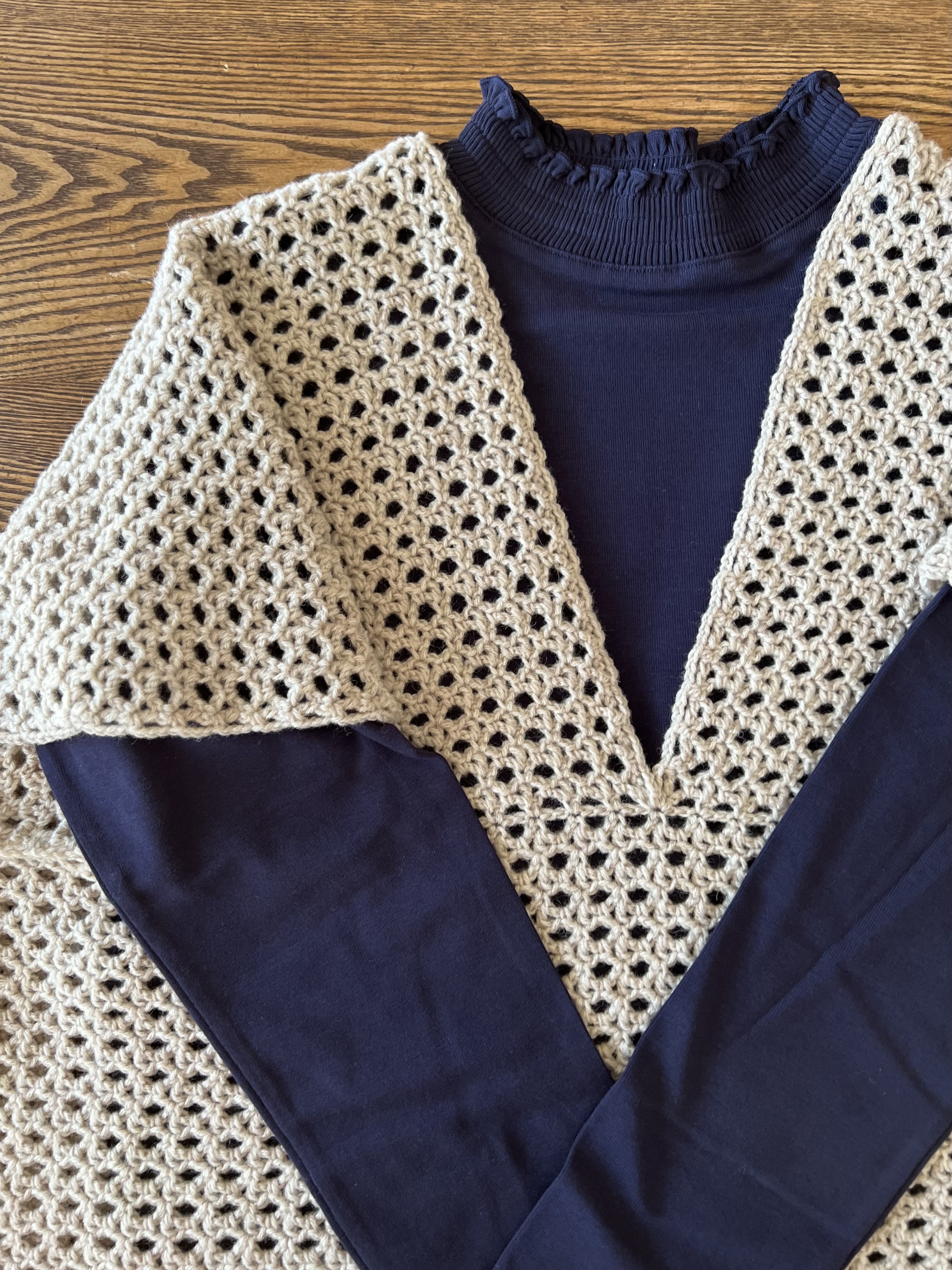 かぎ針編み Vネックベストの編み方【PDF編み図付】の紹介画像2