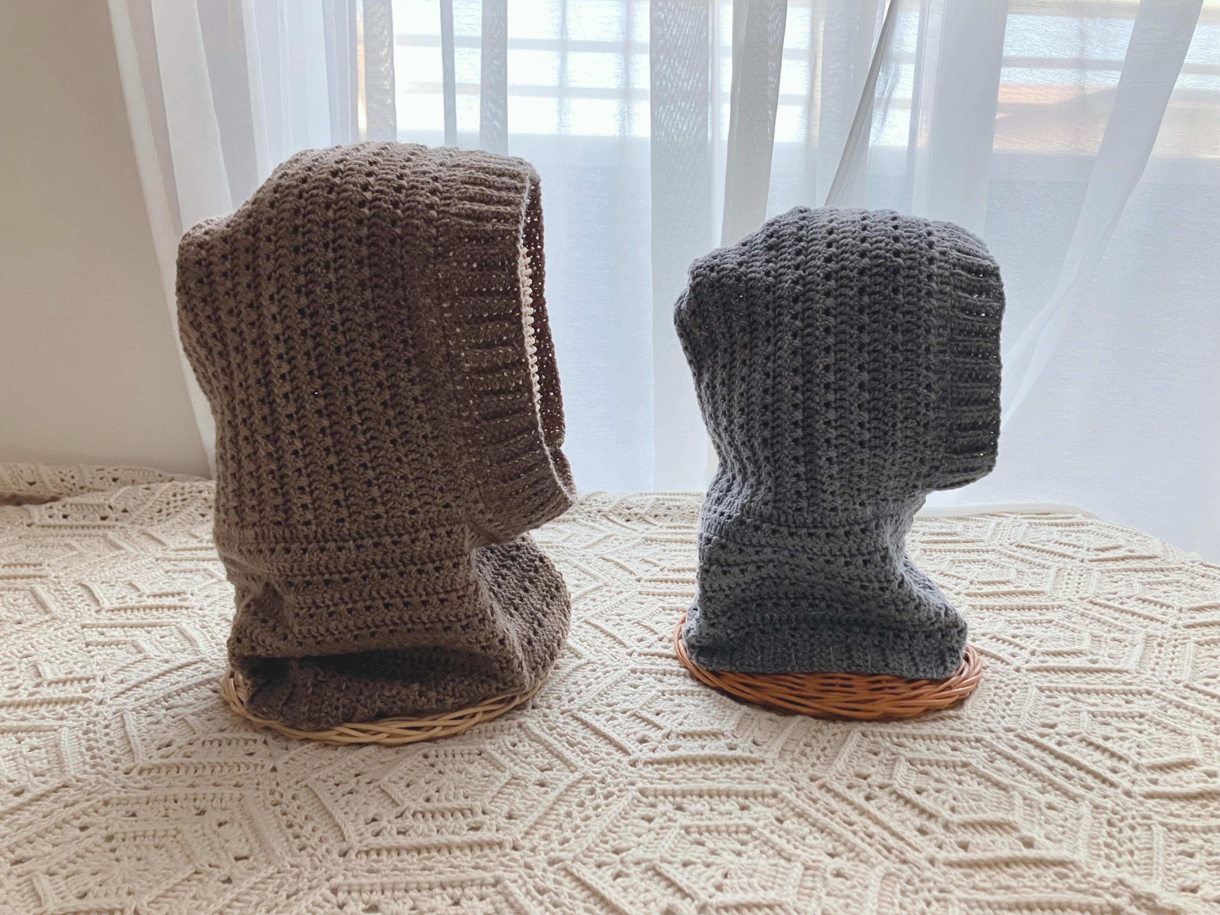 【PDF編み図付き】交差編みの一筆書きバラクラバの作り方の紹介画像2