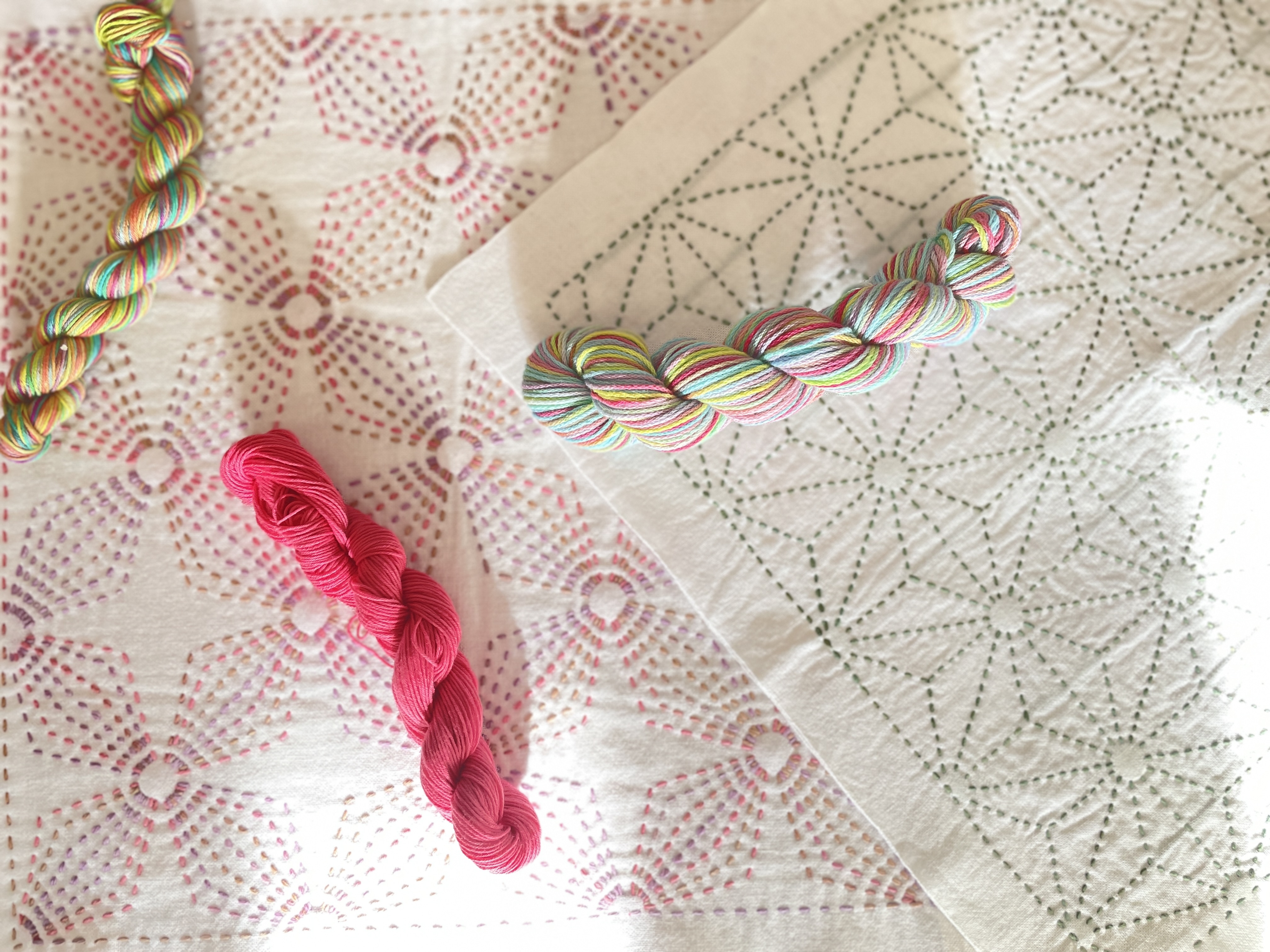 【刺し子】麻の葉・花文の描き方の紹介画像3