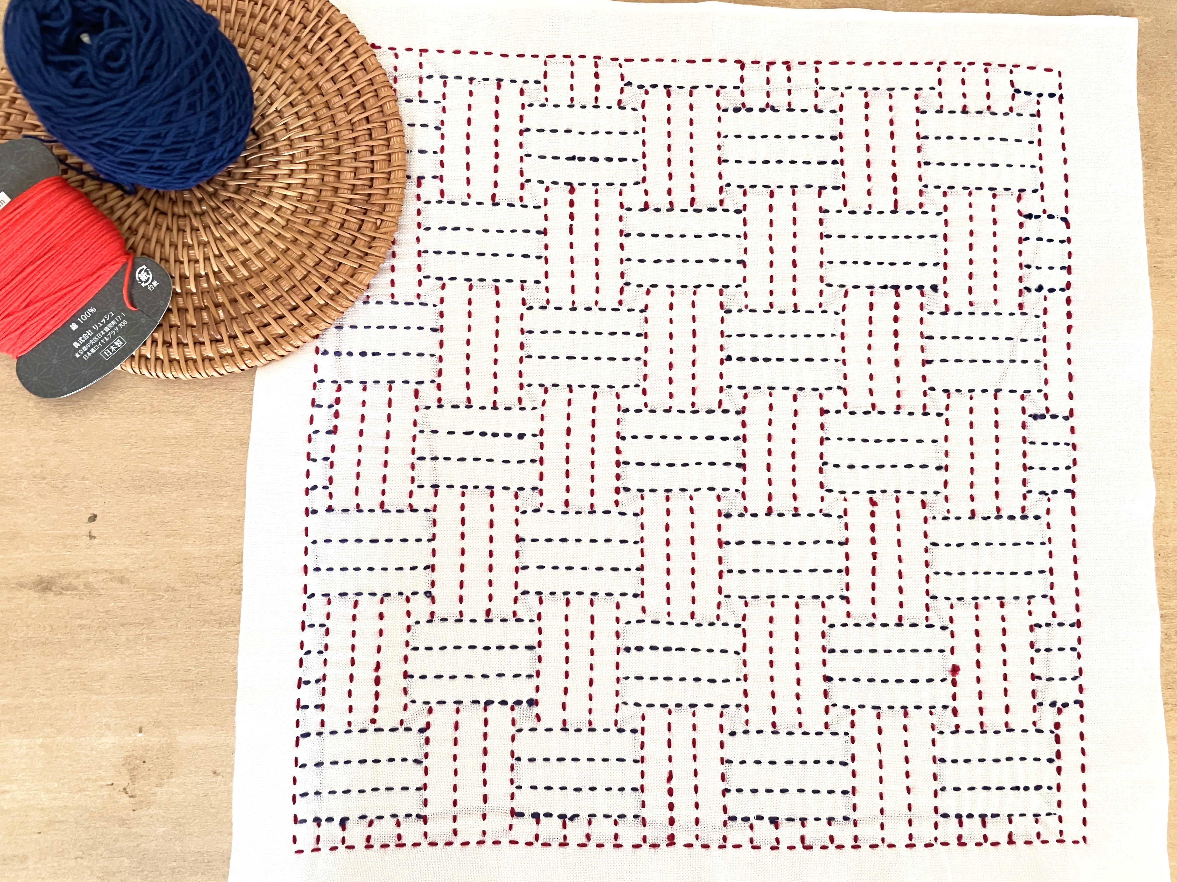 【刺し子】算崩し文・檜垣の描き方の紹介画像2