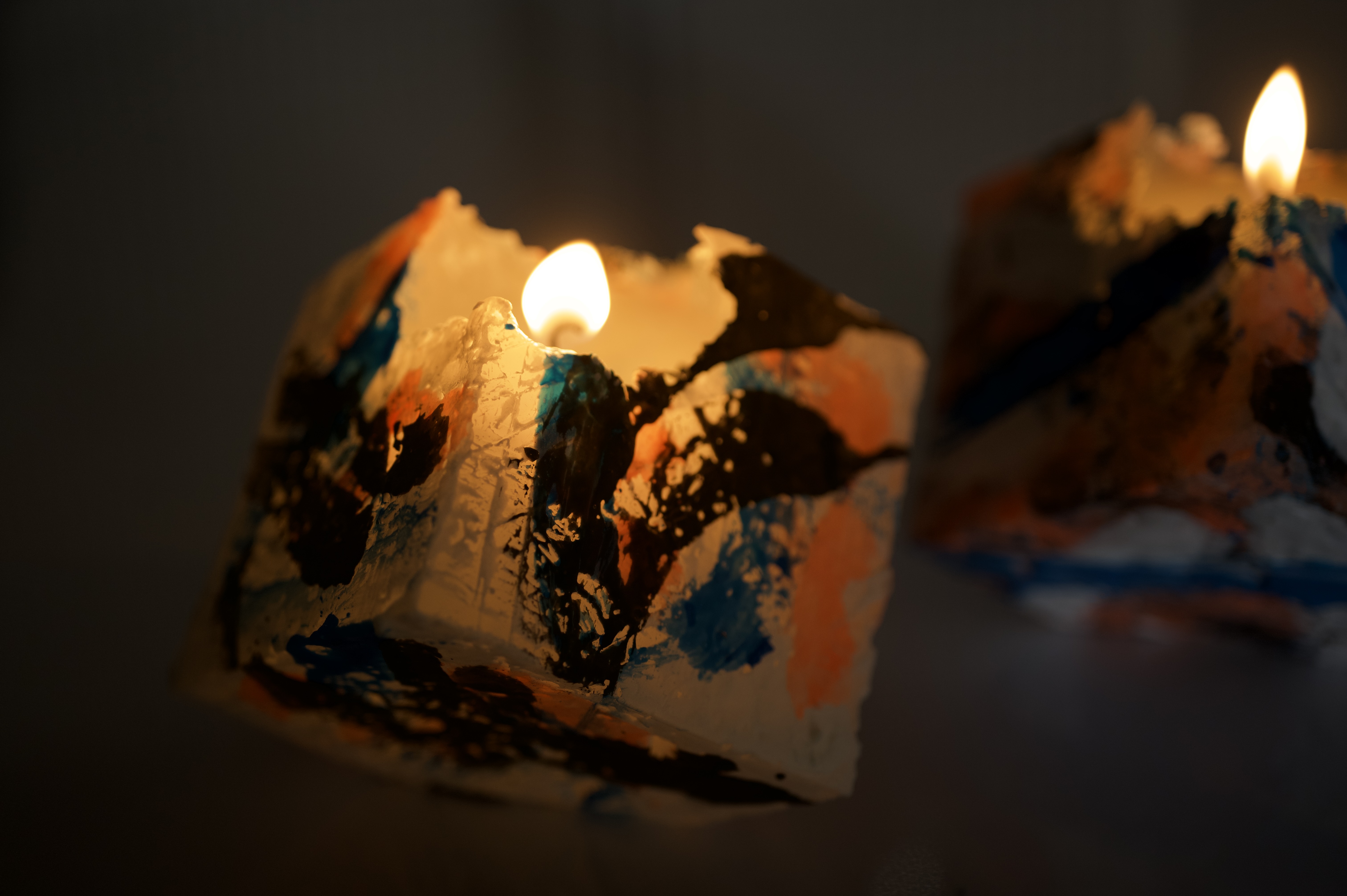 12/24まで30%OFF（4,000円→2,800円）✴︎八面体で作るペインターキャンドルの作り方の紹介画像1