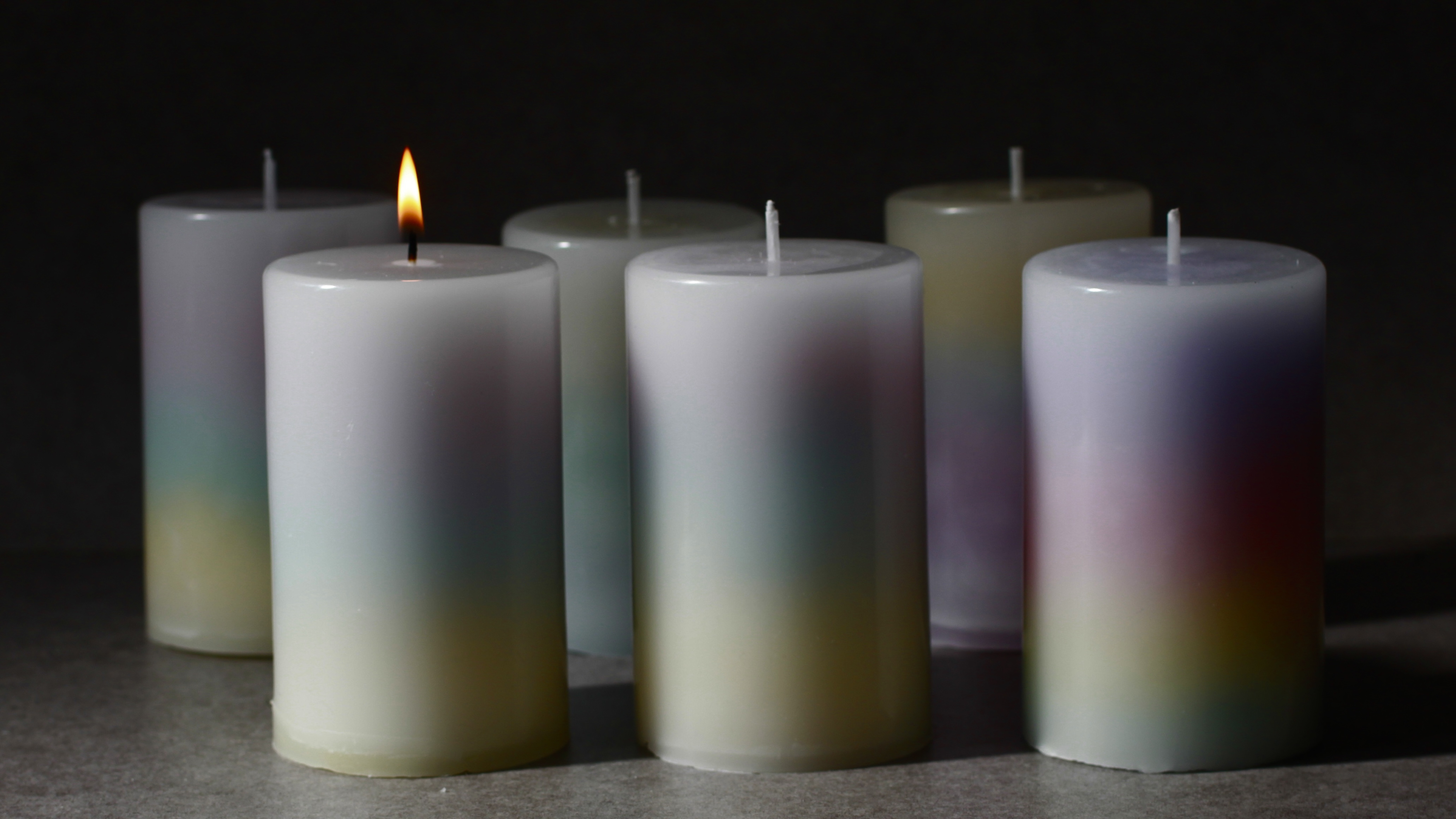 色の配置を決められるグラデションキャンドルの作り方〜四季彩〜の紹介画像2