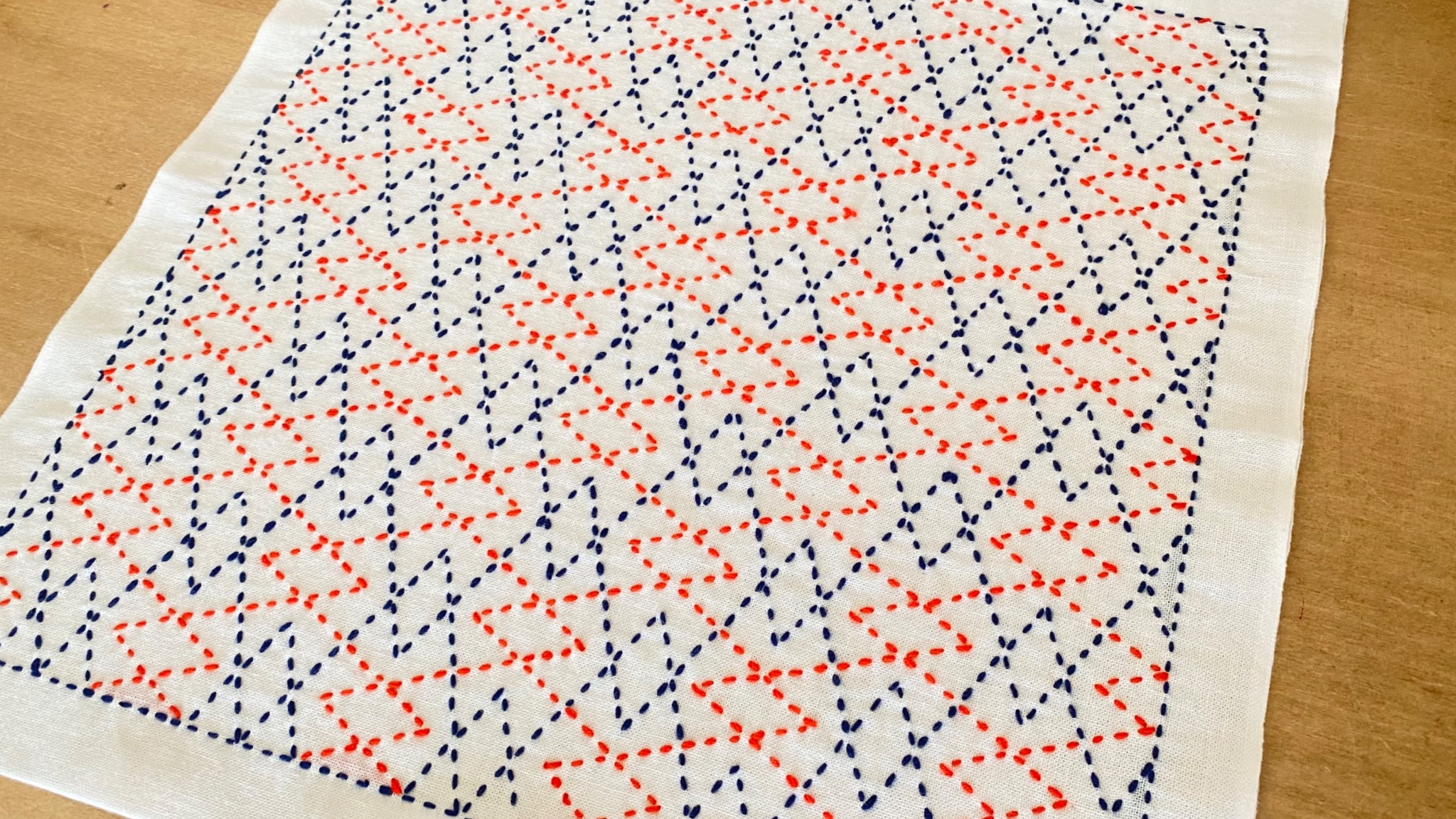 【刺し子】つづき山形・亀甲の描き方の紹介画像1