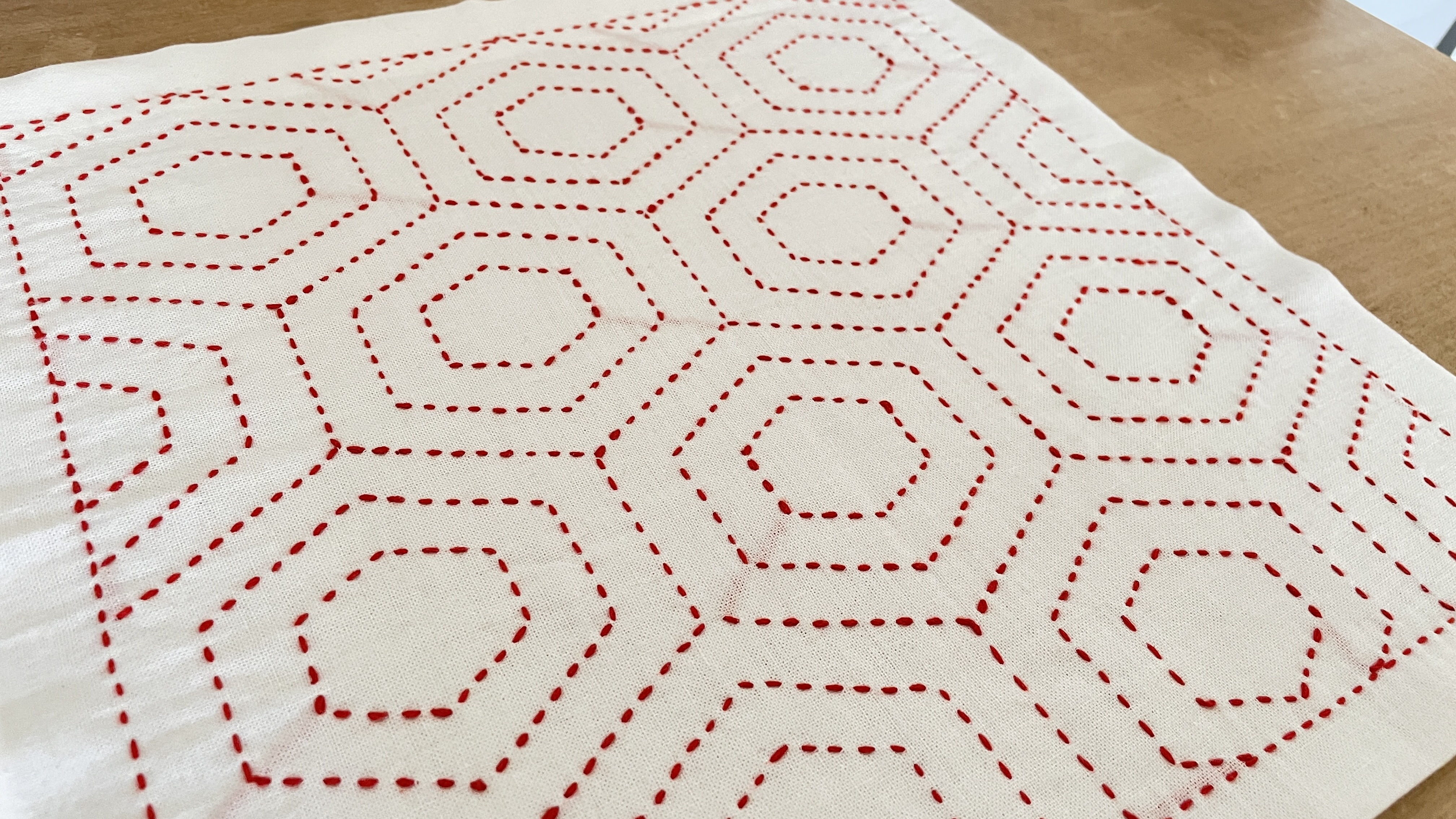 【刺し子】つづき山形・亀甲の描き方の紹介画像2