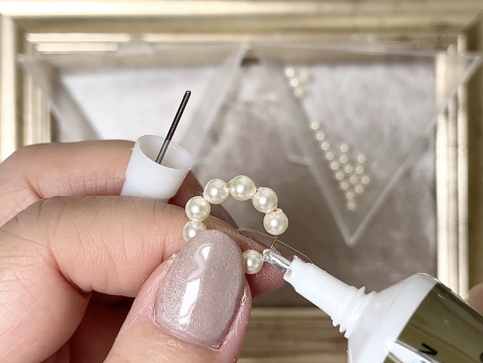 サイズ違いのパールイヤーカフの作り方の紹介画像1