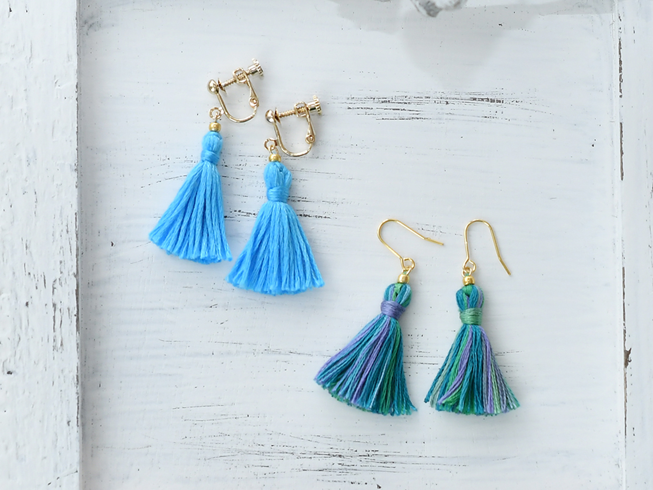 【レッスン動画】「No1 タッセルの耳飾り」の作り方の紹介画像1