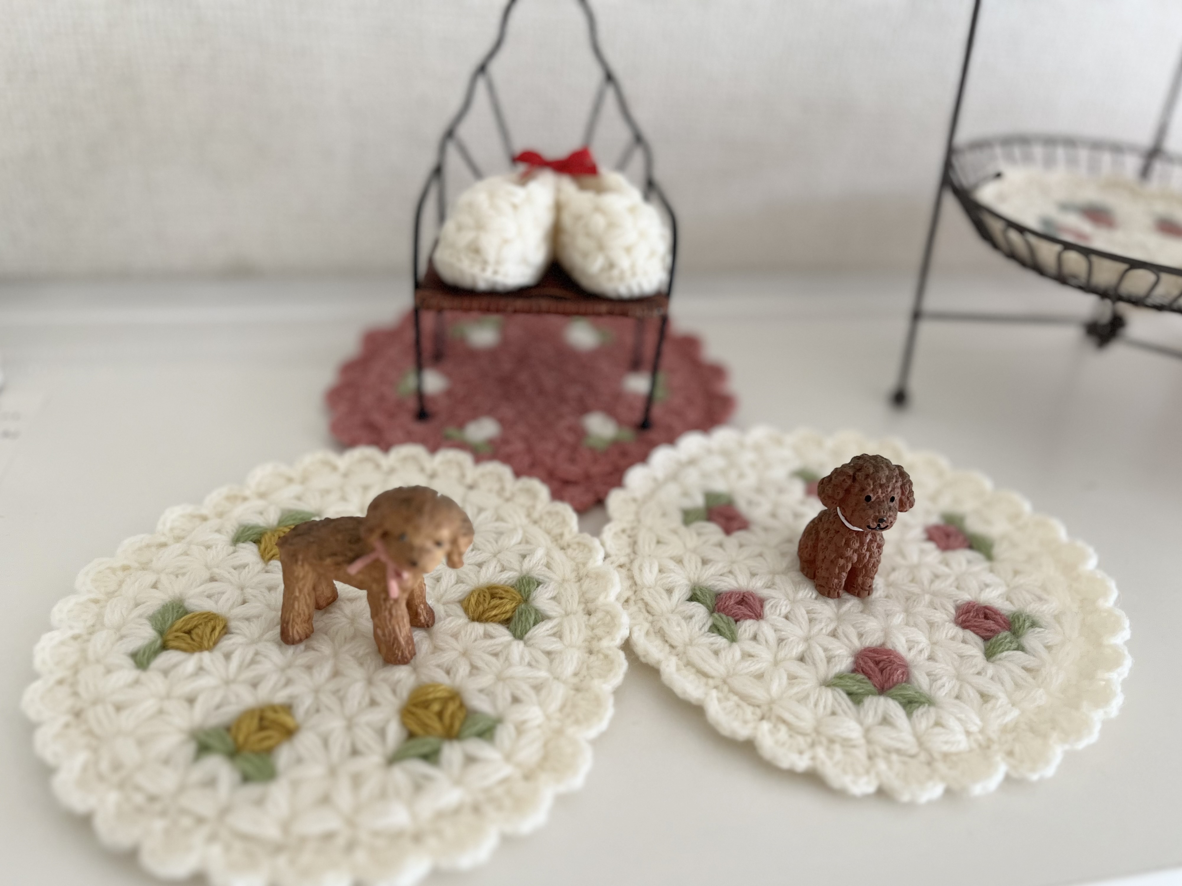 かぎ針編み・お花のポットマットの作り方【PDF編み方シート付】の紹介画像2