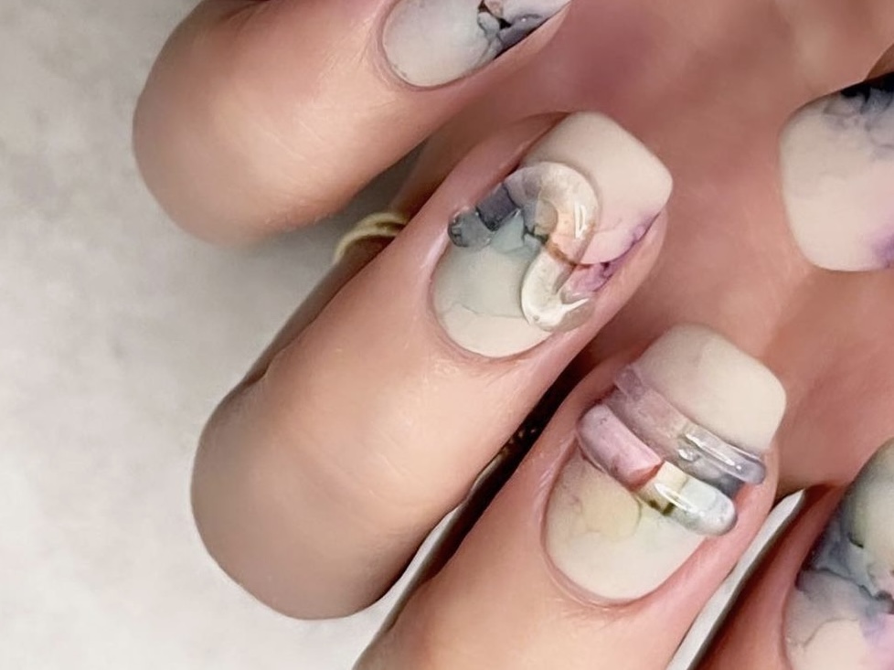 チュール風インクのやり方の紹介画像1