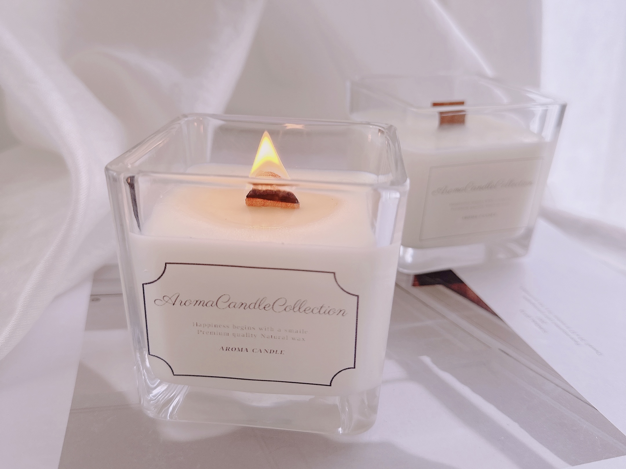 灯すとメッセージが出てくるアロマキャンドルの作り方　の紹介画像1