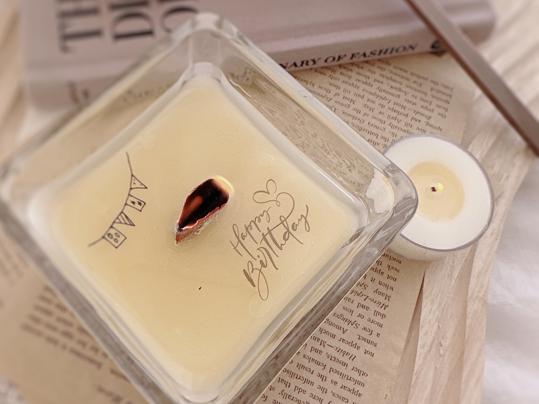 灯すとメッセージが出てくるアロマキャンドルの作り方　の紹介画像2