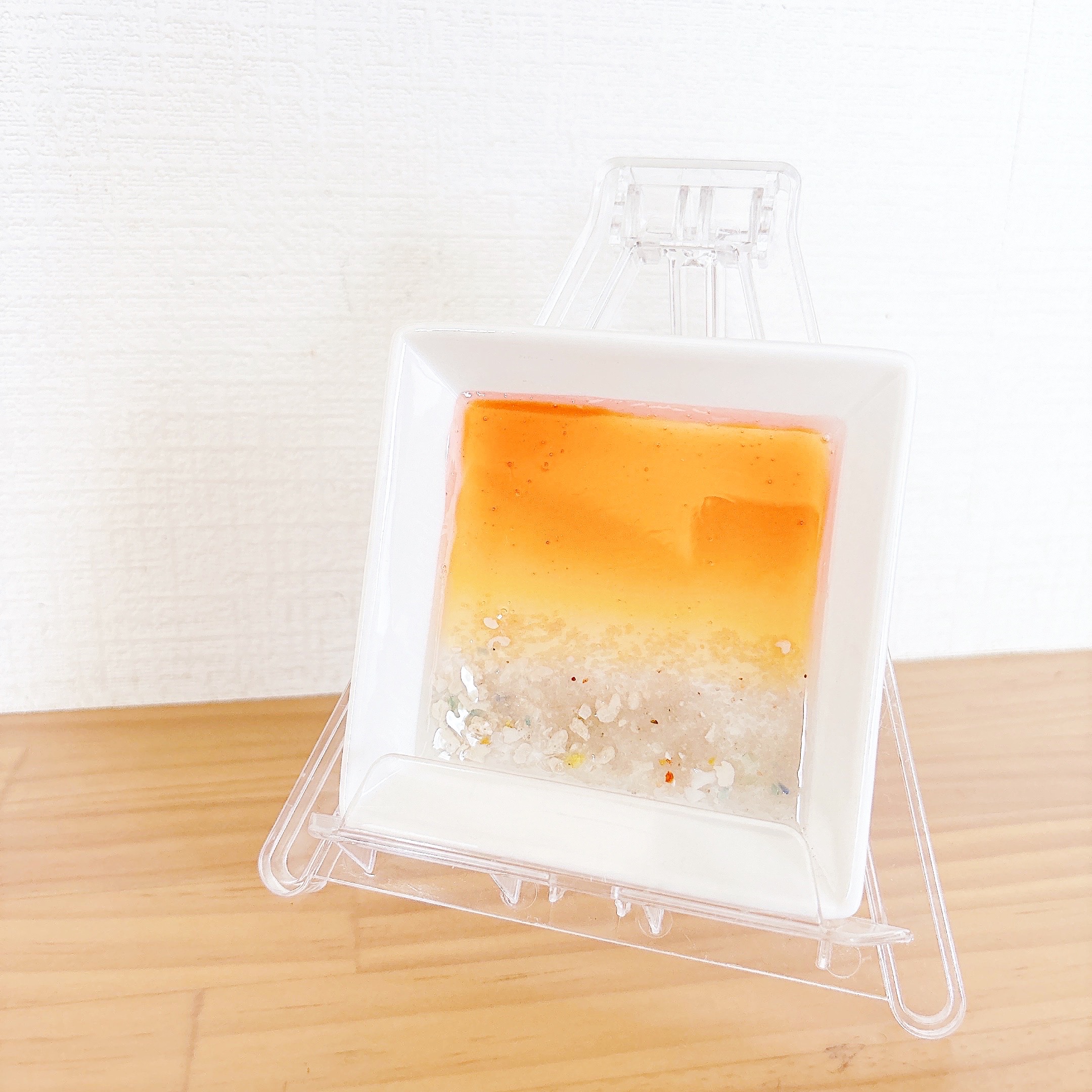 夕焼けの砂浜レジンアート アクセサリートレーの作り方の紹介画像3