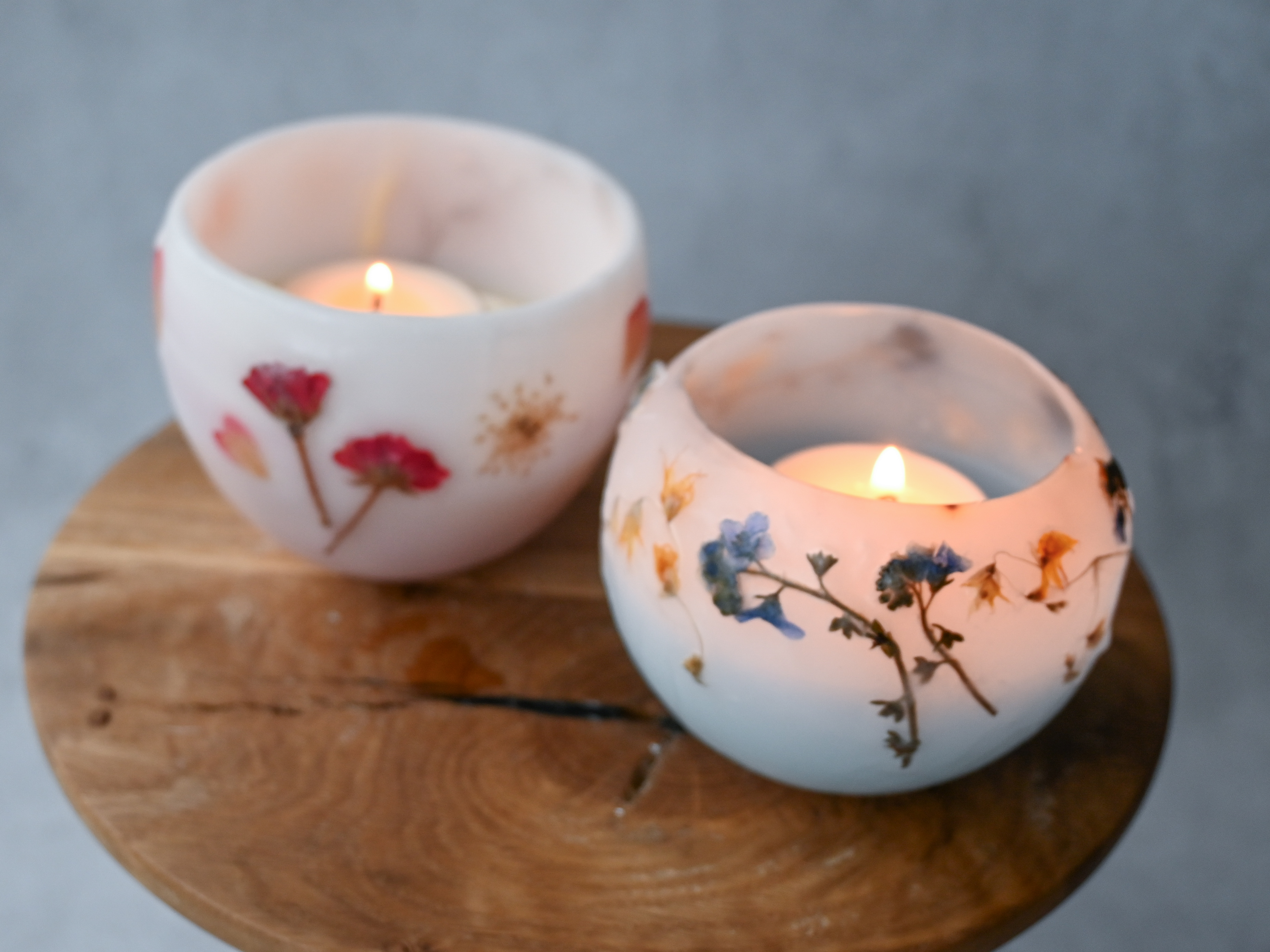 お風呂で浮かべて灯せる お花のフローティングキャンドルの作り方の紹介画像4