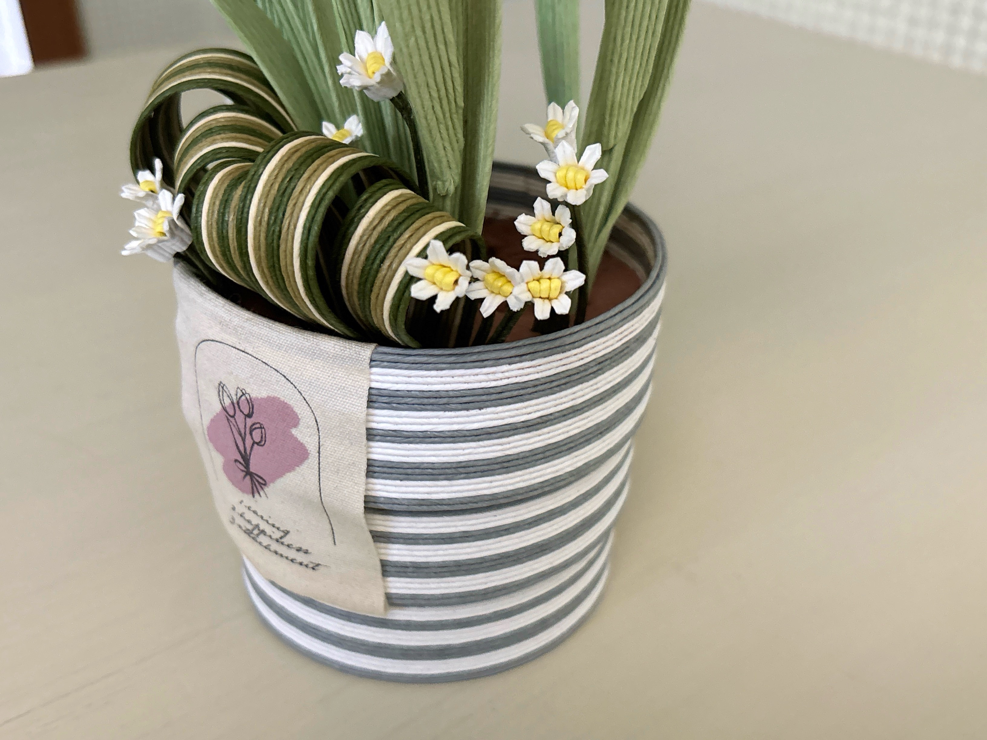 紙バンドでつくる チューリップポットの紹介画像2