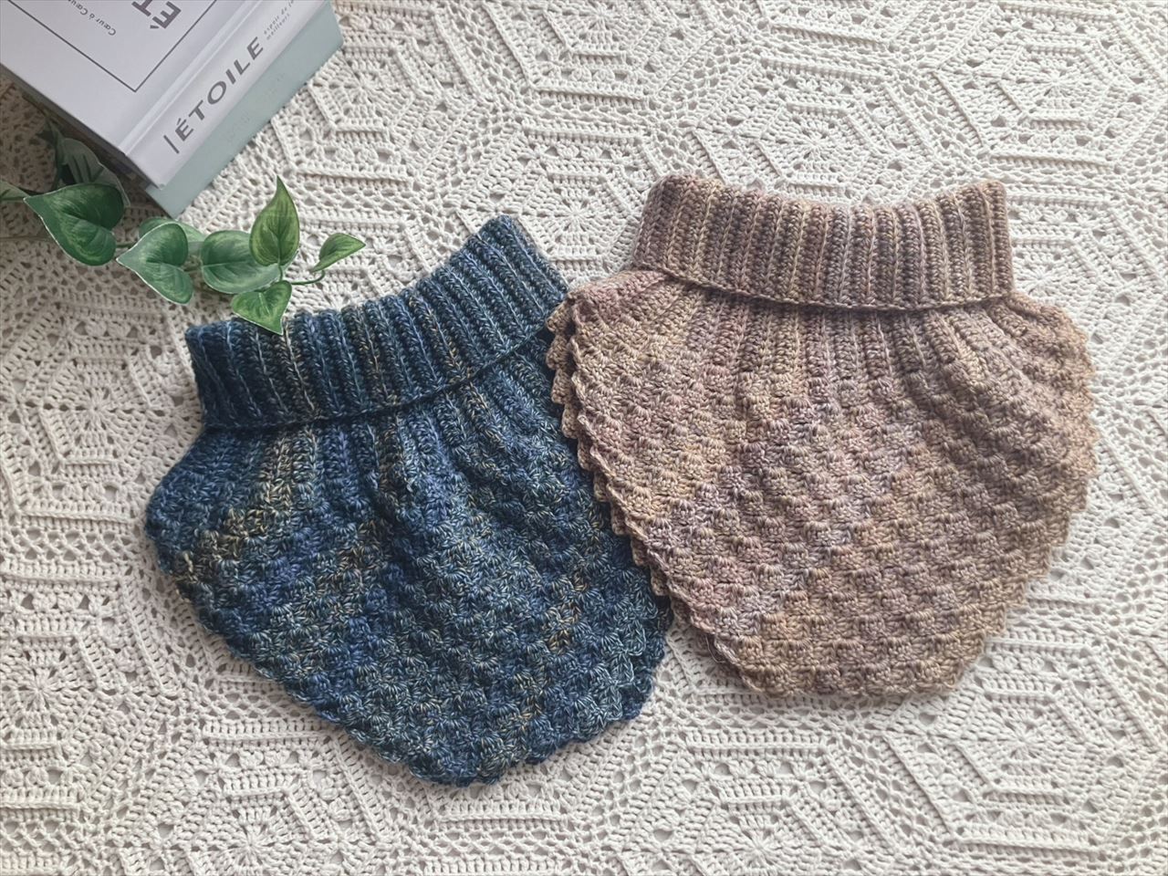 【PDF編み図付き】ダイアゴナルスティッチで編むネックウォーマーの紹介画像3