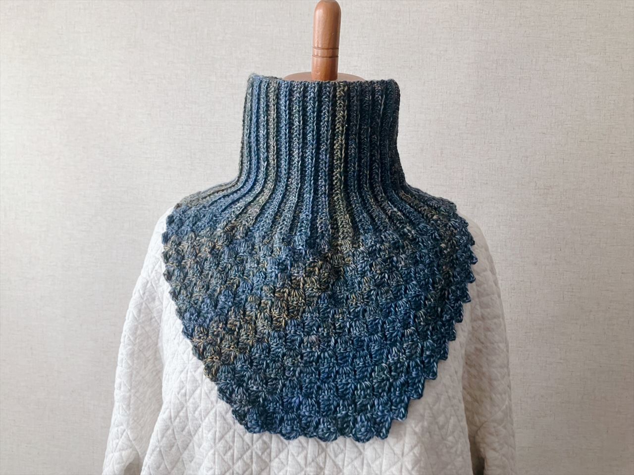 【PDF編み図付き】ダイアゴナルスティッチで編むネックウォーマーの紹介画像6