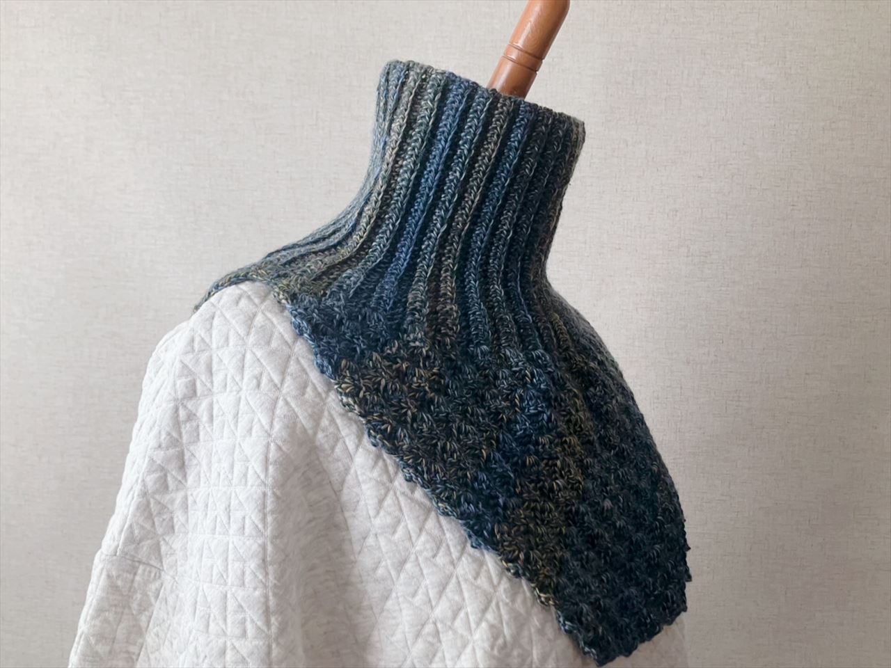 【PDF編み図付き】ダイアゴナルスティッチで編むネックウォーマーの紹介画像7