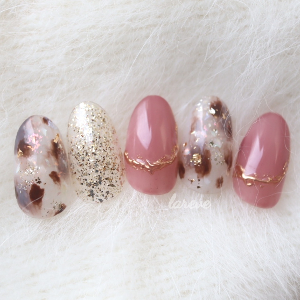 難しくない！奥行の出し方 奥行白べっ甲ネイルの紹介画像2