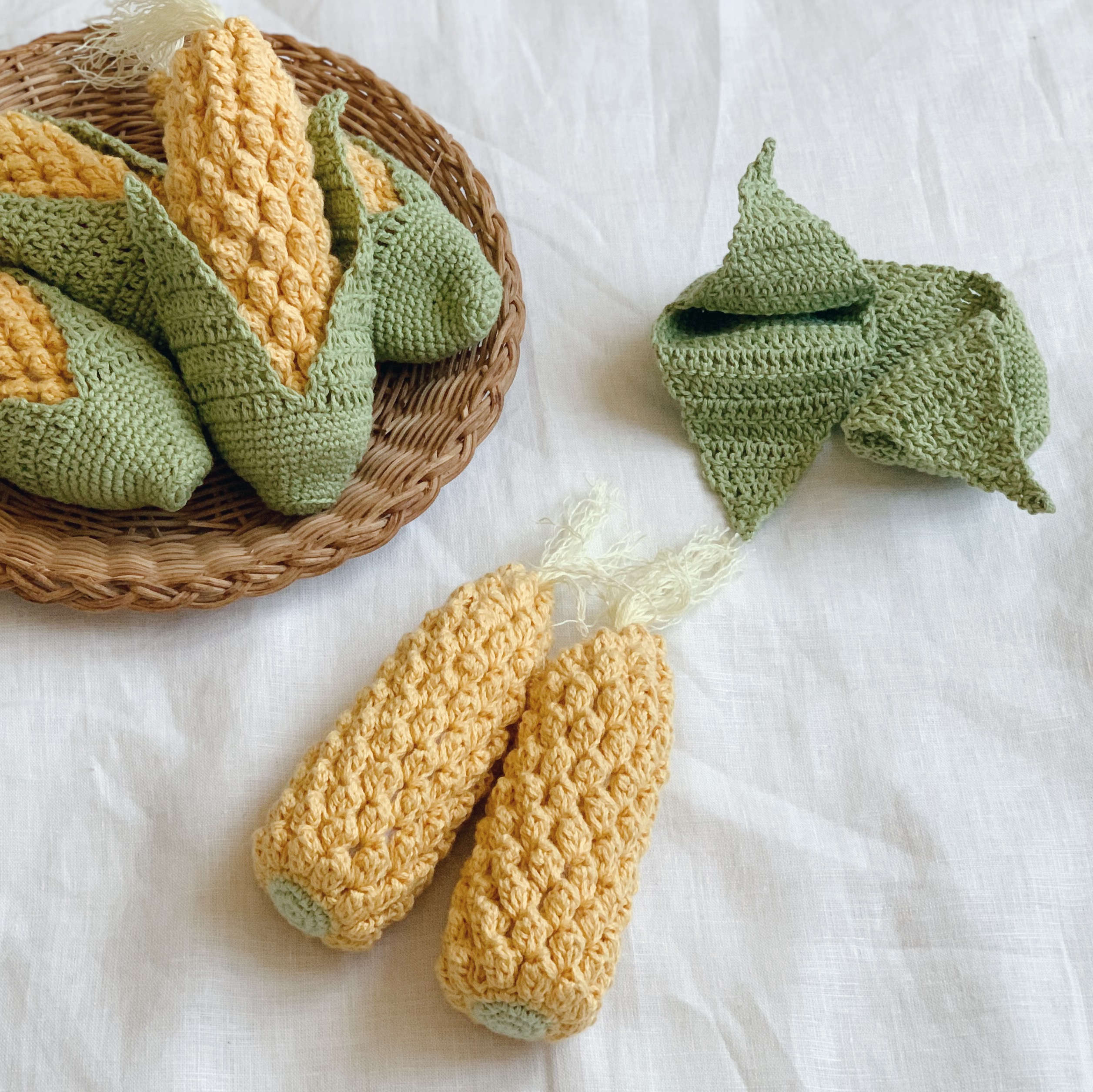 編みぐるみとうもろこしの作り方【PDF編み図付】の紹介画像1