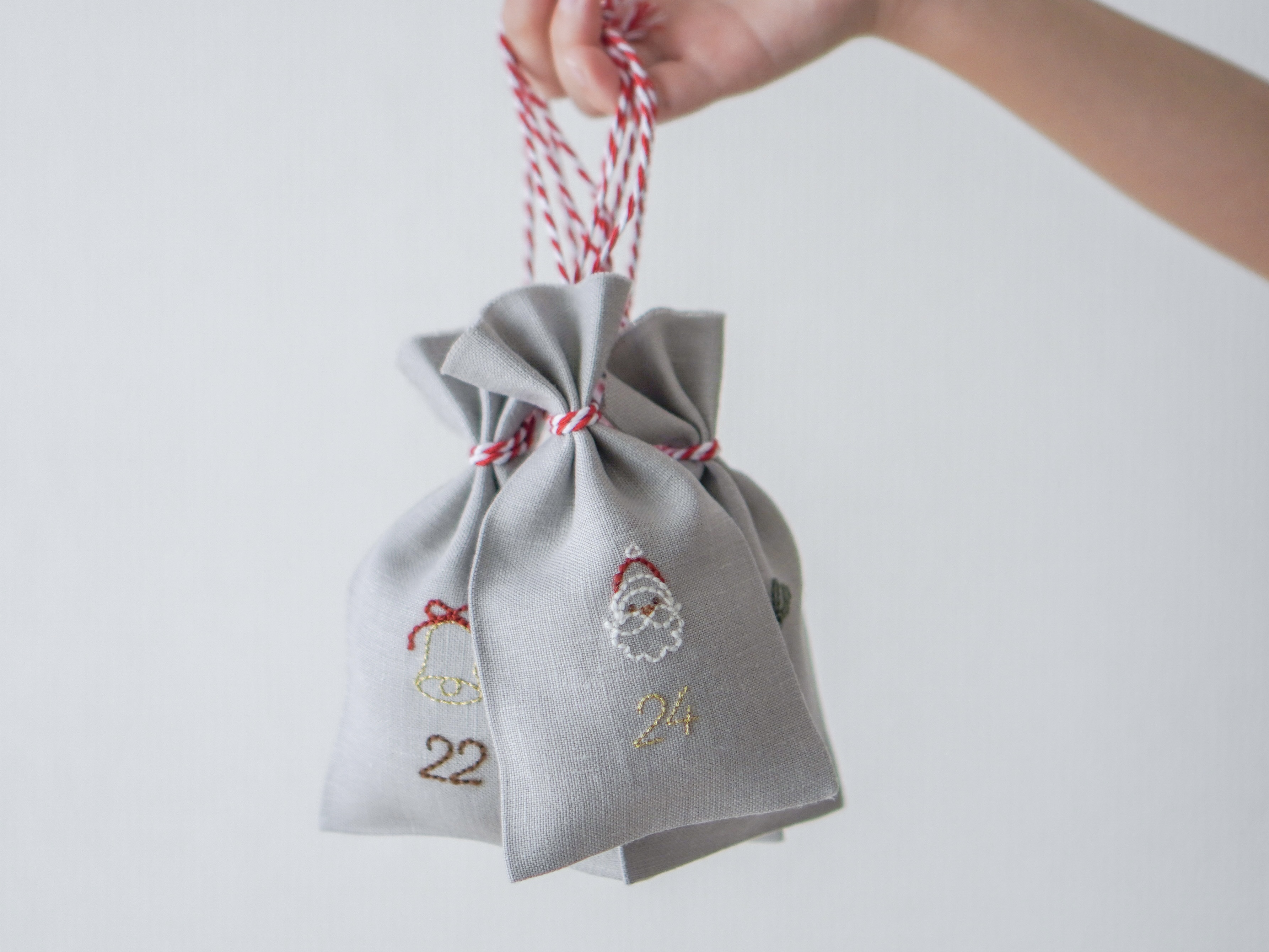 ウール刺繍糸で作る アドベントカレンダーの作り方の紹介画像3