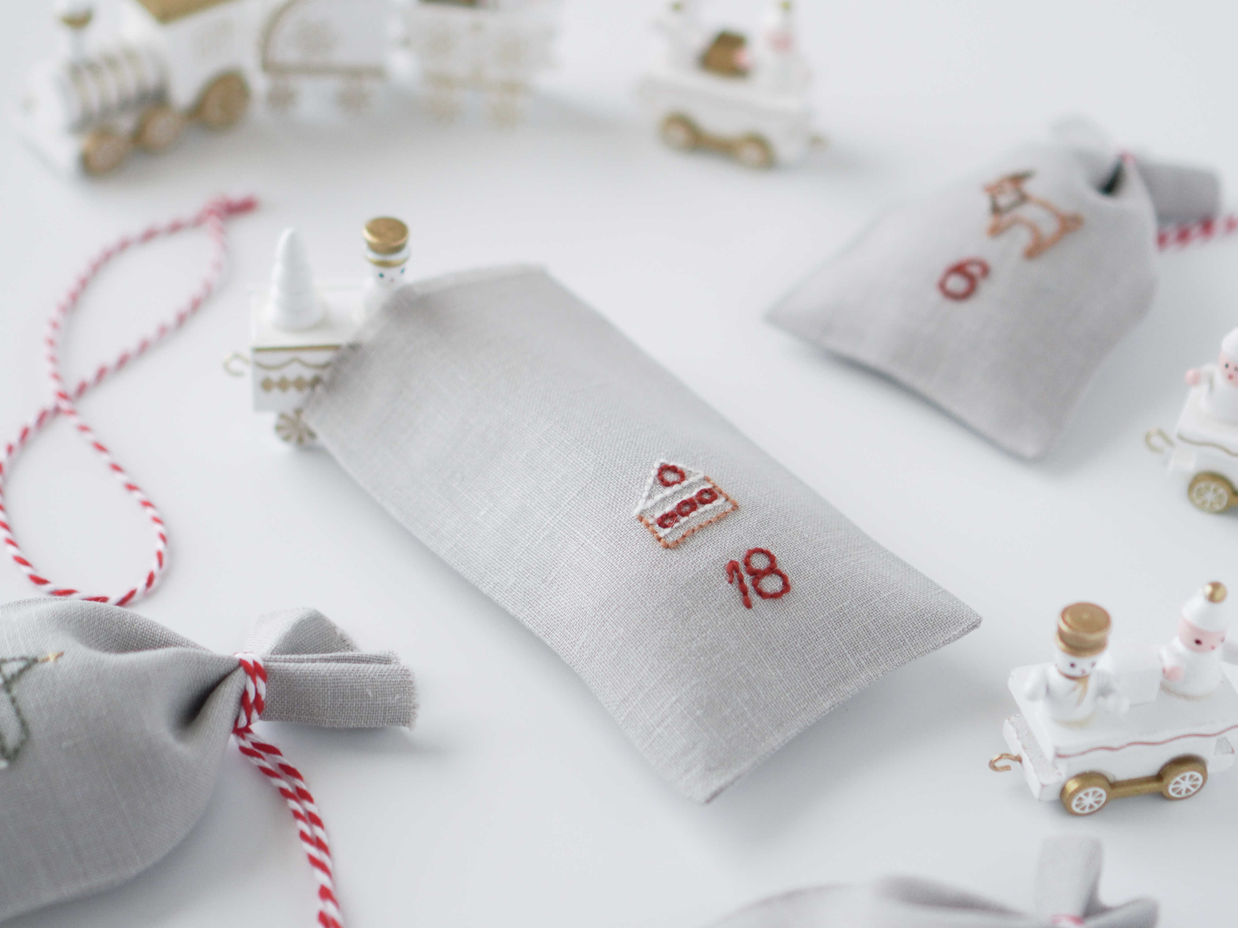 ウール刺繍糸で作る アドベントカレンダーの作り方の紹介画像6